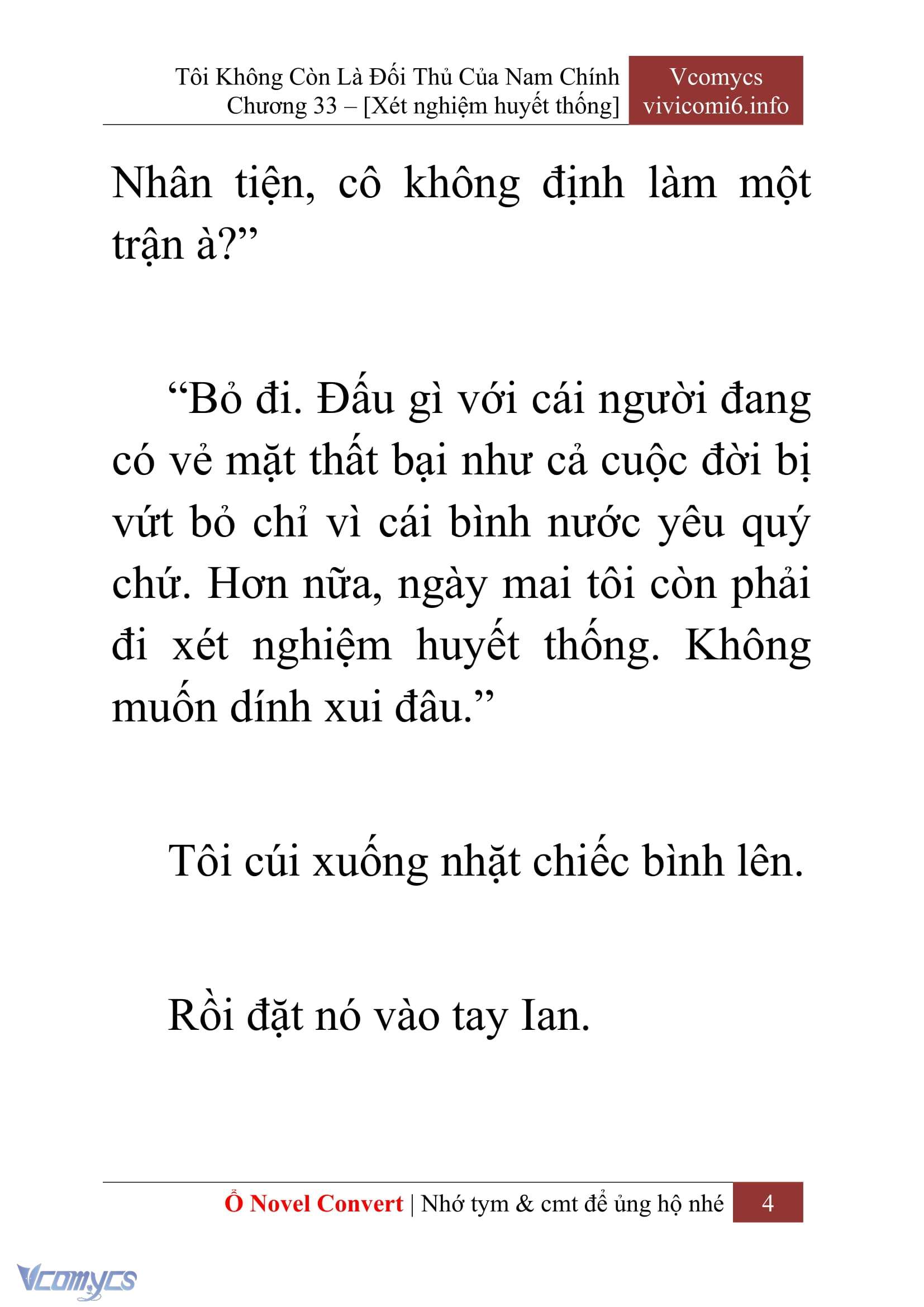 [Novel] Tôi Không Còn Là Đối Thủ Của Nam Chính Chapter  33 - 6