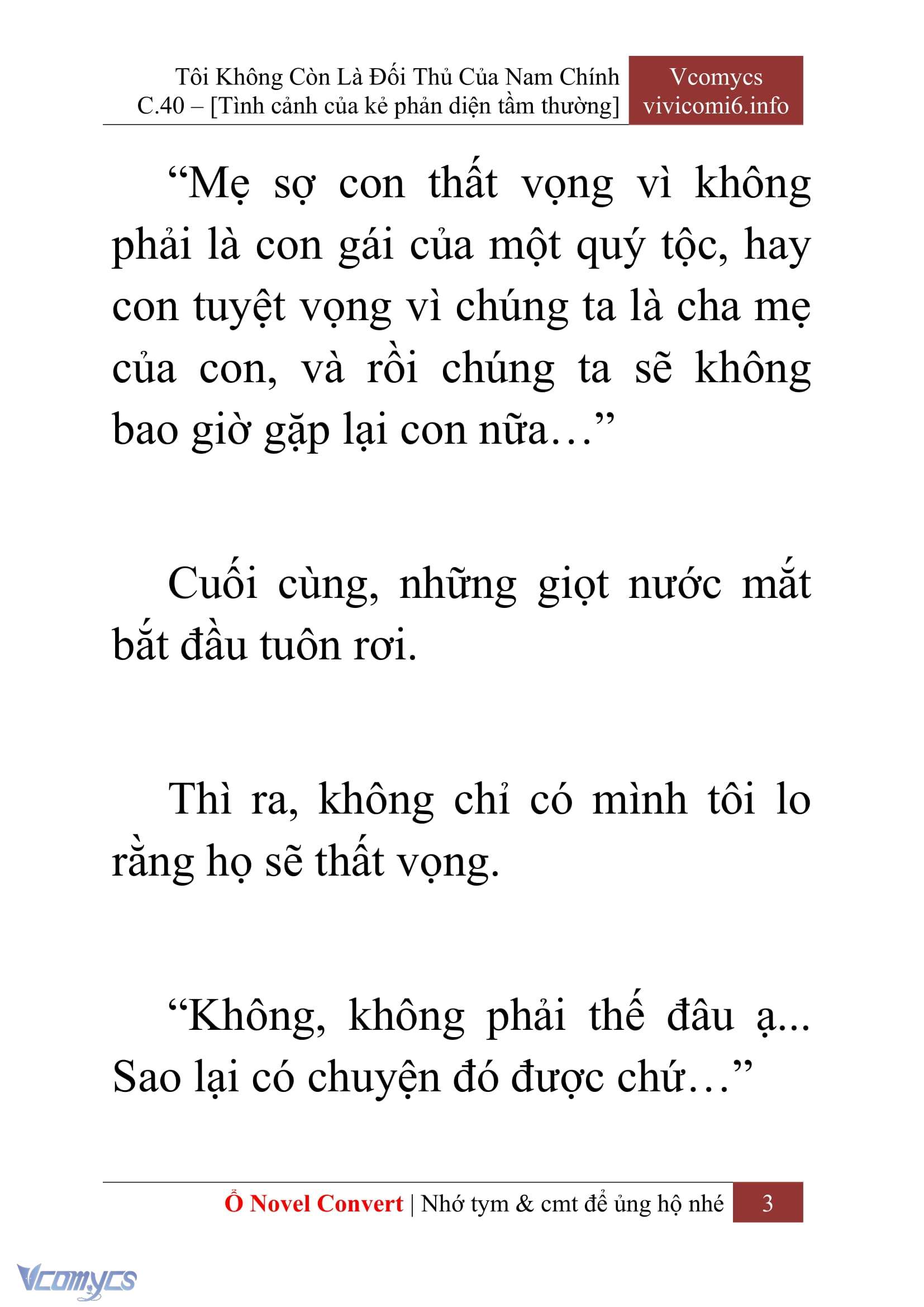 [Novel] Tôi Không Còn Là Đối Thủ Của Nam Chính Chapter  40 - 5