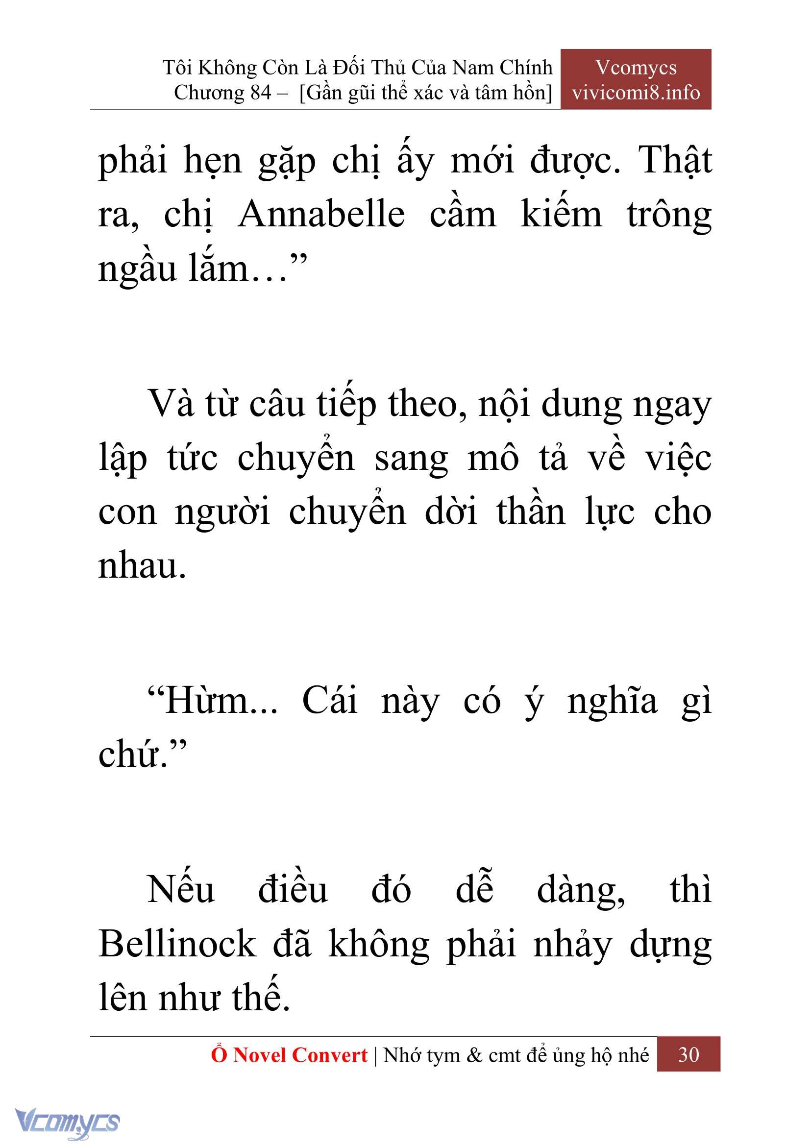 [Novel] Tôi Không Còn Là Đối Thủ Của Nam Chính Chapter  84 - 32