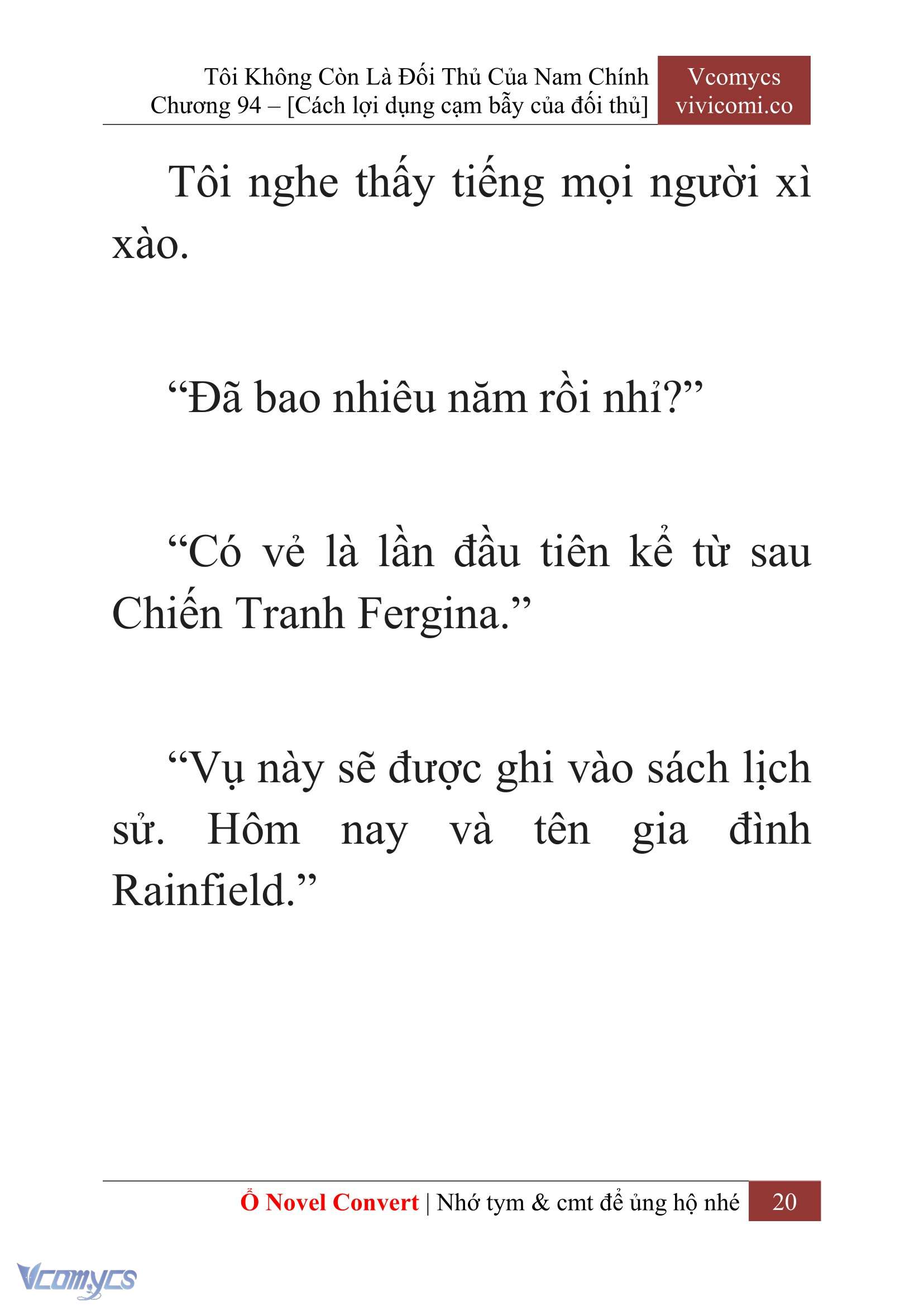 [Novel] Tôi Không Còn Là Đối Thủ Của Nam Chính Chapter  94 - 22