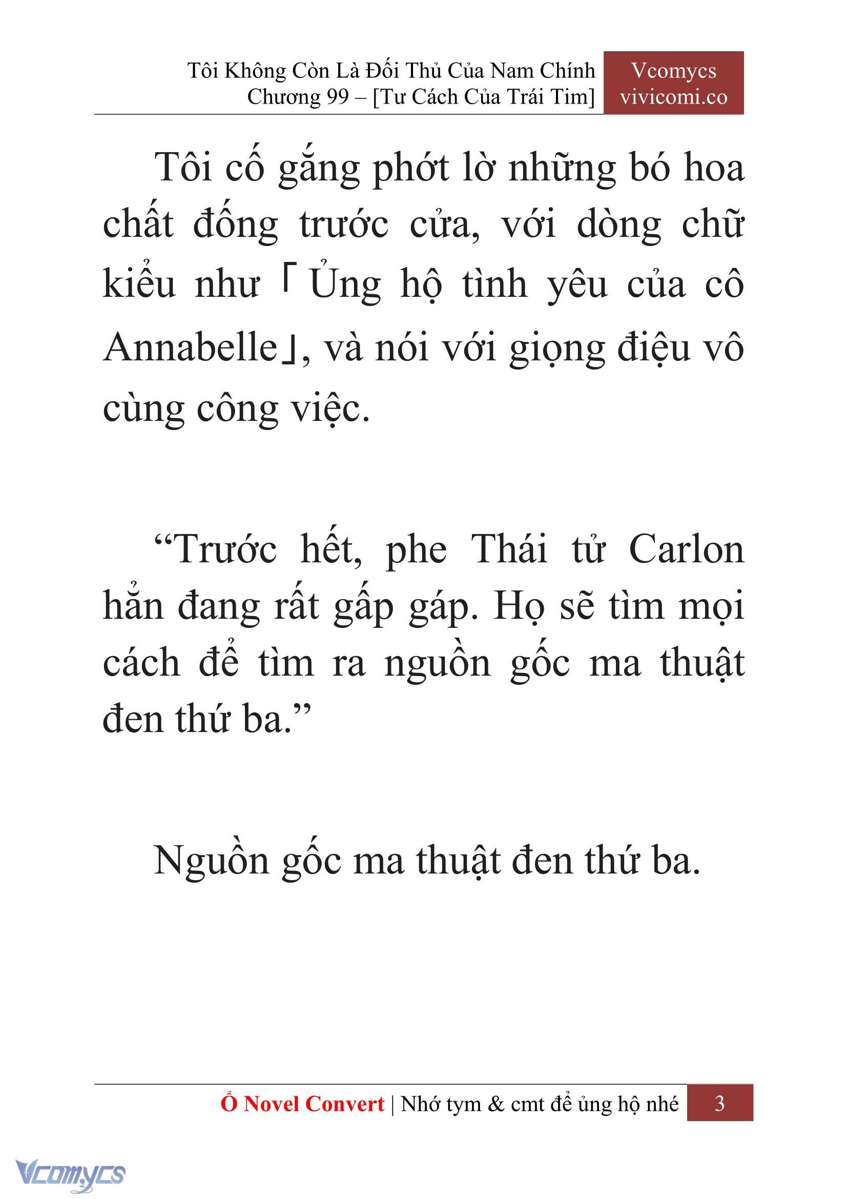 [Novel] Tôi Không Còn Là Đối Thủ Của Nam Chính Chapter  99 - 5