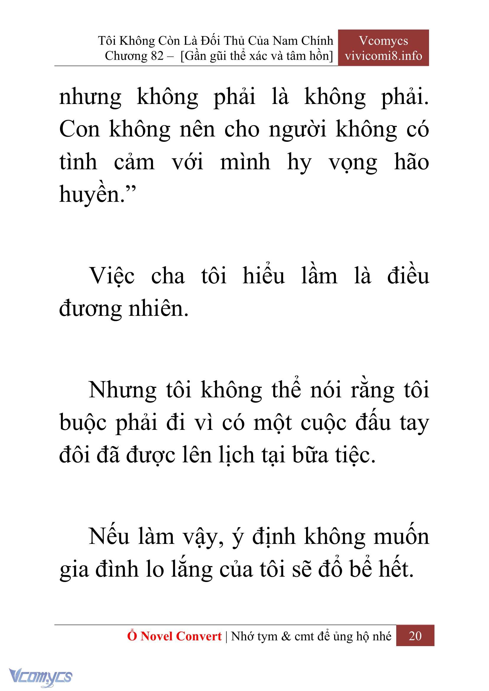 [Novel] Tôi Không Còn Là Đối Thủ Của Nam Chính Chapter  82 - 22