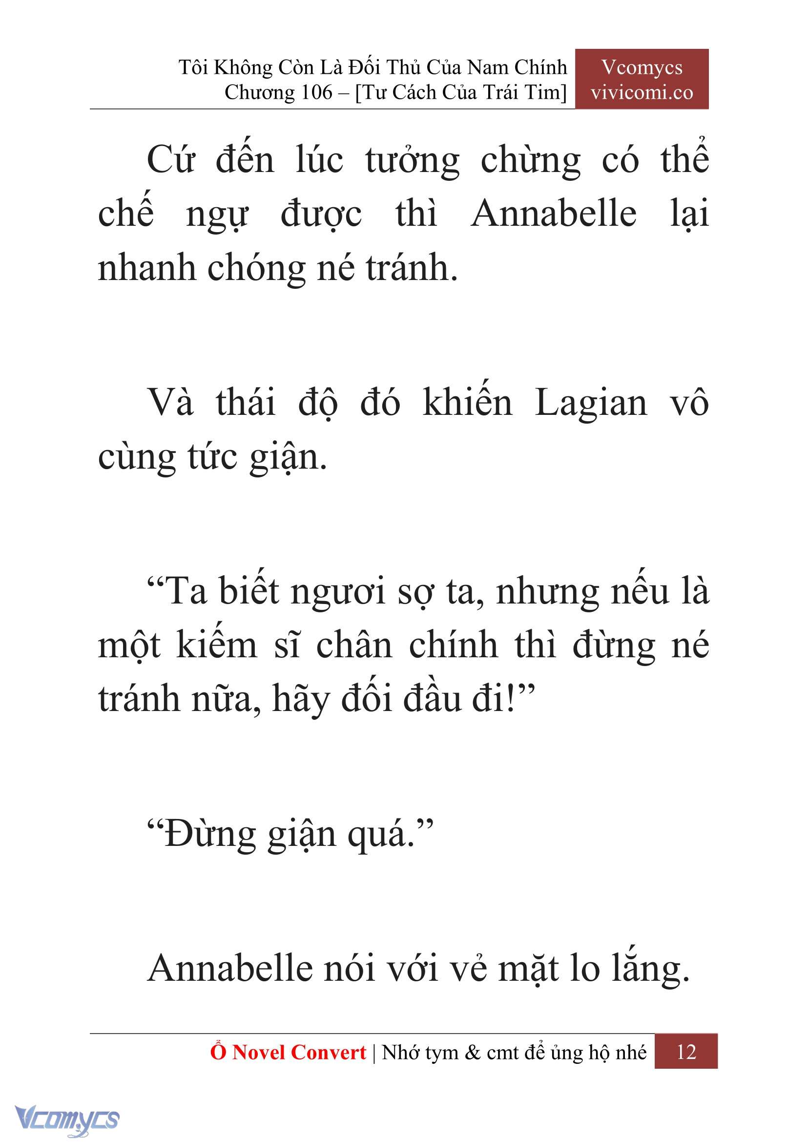 [Novel] Tôi Không Còn Là Đối Thủ Của Nam Chính Chapter  106 - 14