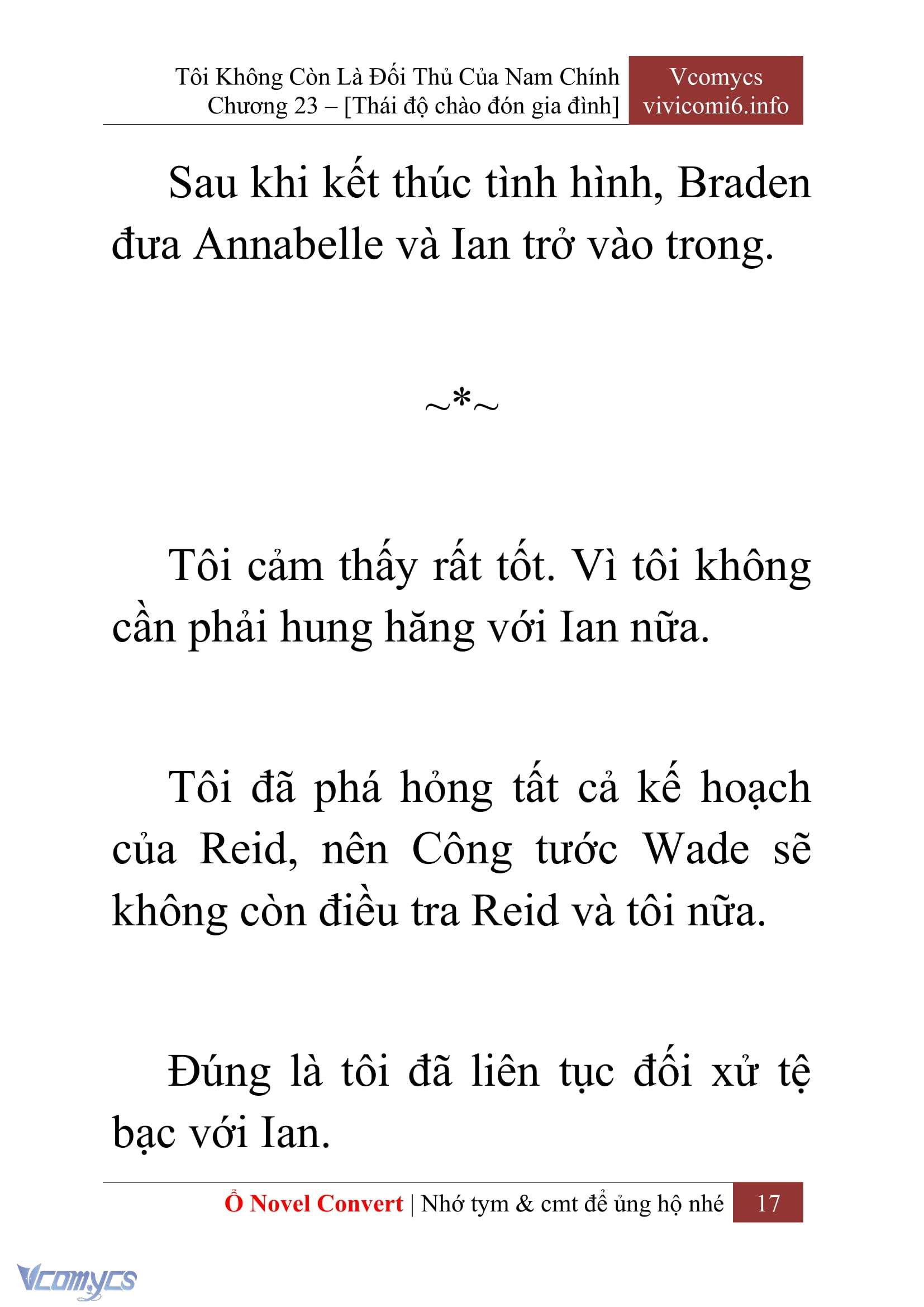 [Novel] Tôi Không Còn Là Đối Thủ Của Nam Chính Chapter  23 - 19