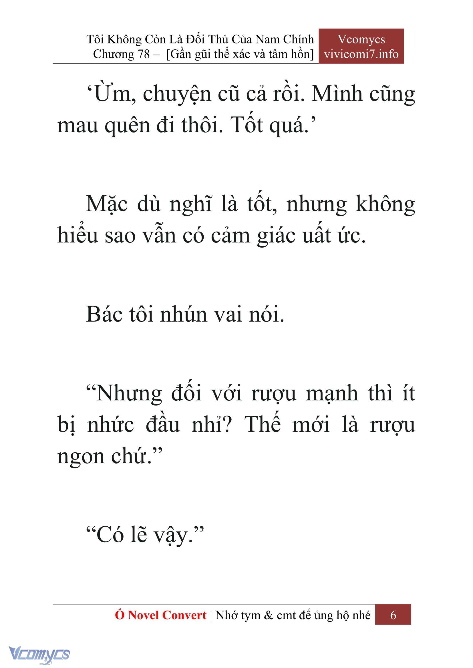 [Novel] Tôi Không Còn Là Đối Thủ Của Nam Chính Chapter  78 - 8