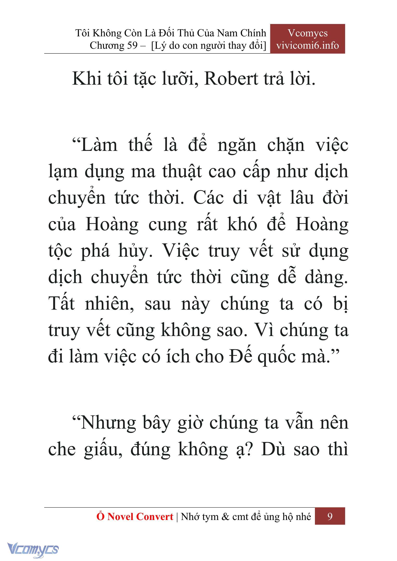 [Novel] Tôi Không Còn Là Đối Thủ Của Nam Chính Chapter  59 - 11