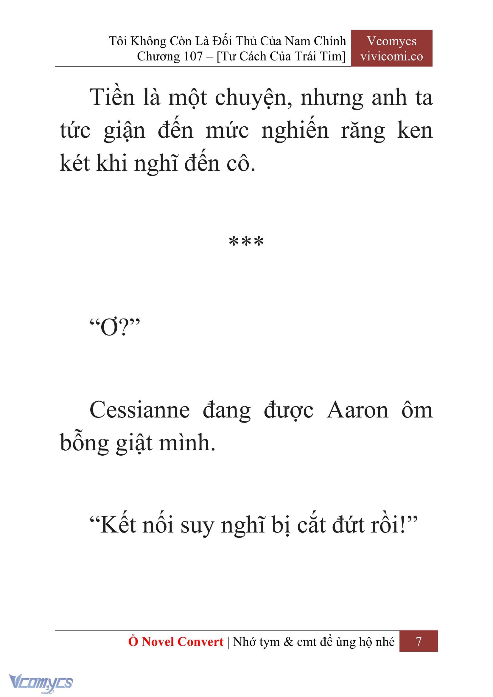 [Novel] Tôi Không Còn Là Đối Thủ Của Nam Chính Chapter  107 - 9