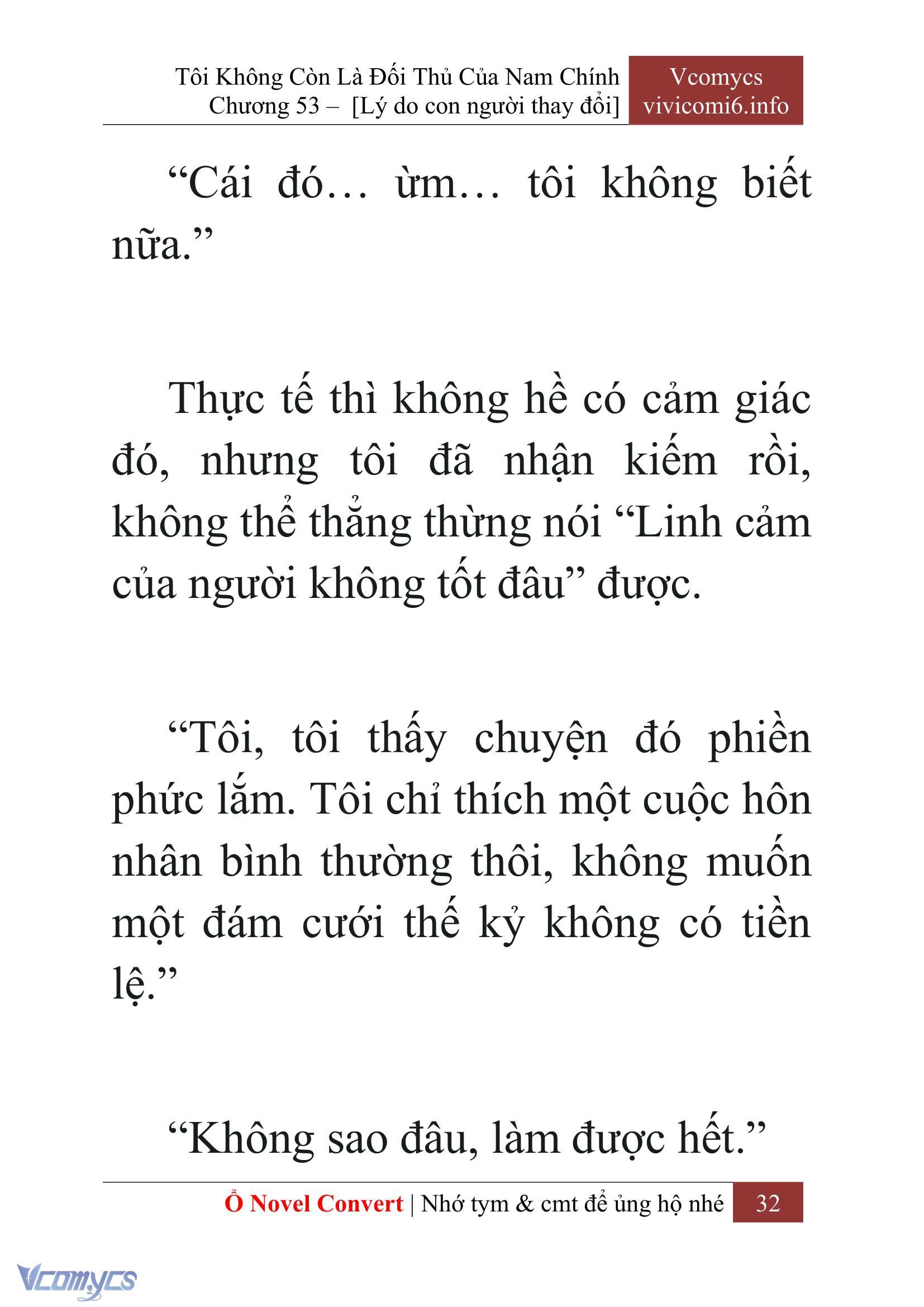 [Novel] Tôi Không Còn Là Đối Thủ Của Nam Chính Chapter  53 - 34