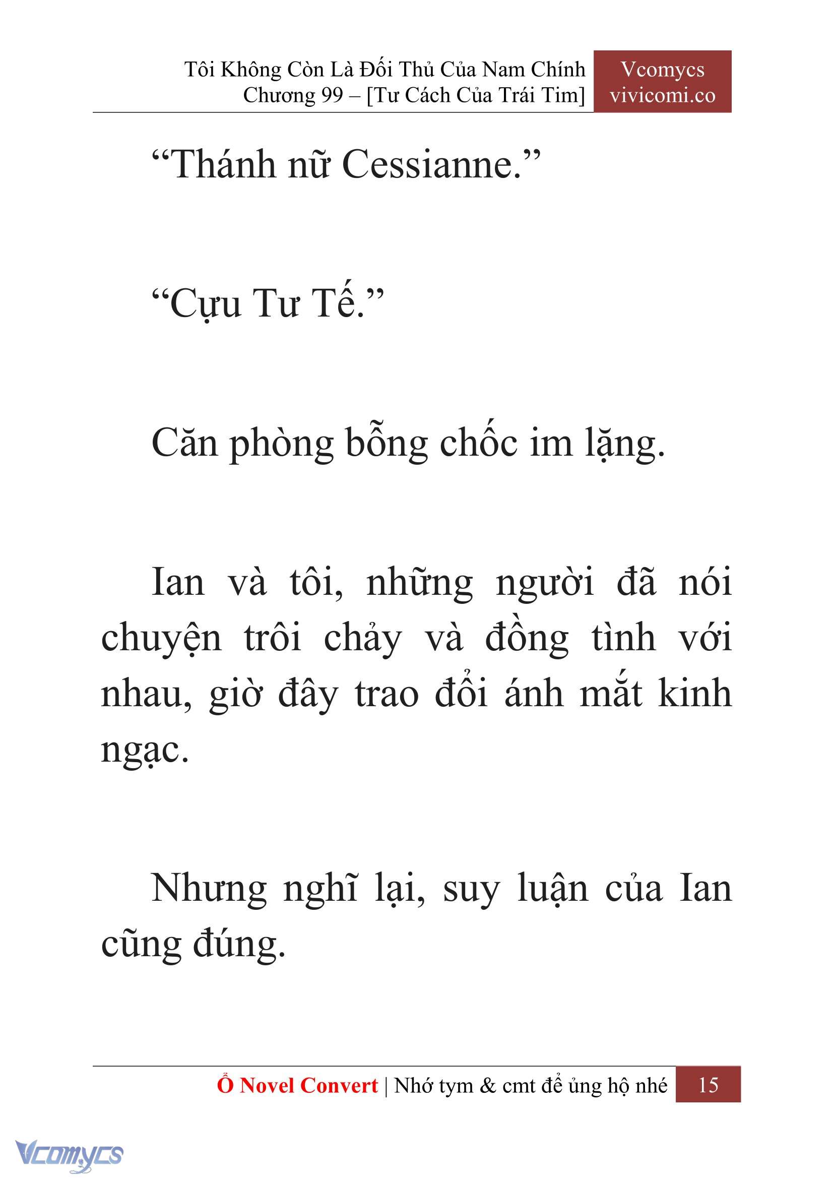 [Novel] Tôi Không Còn Là Đối Thủ Của Nam Chính Chapter  99 - 17
