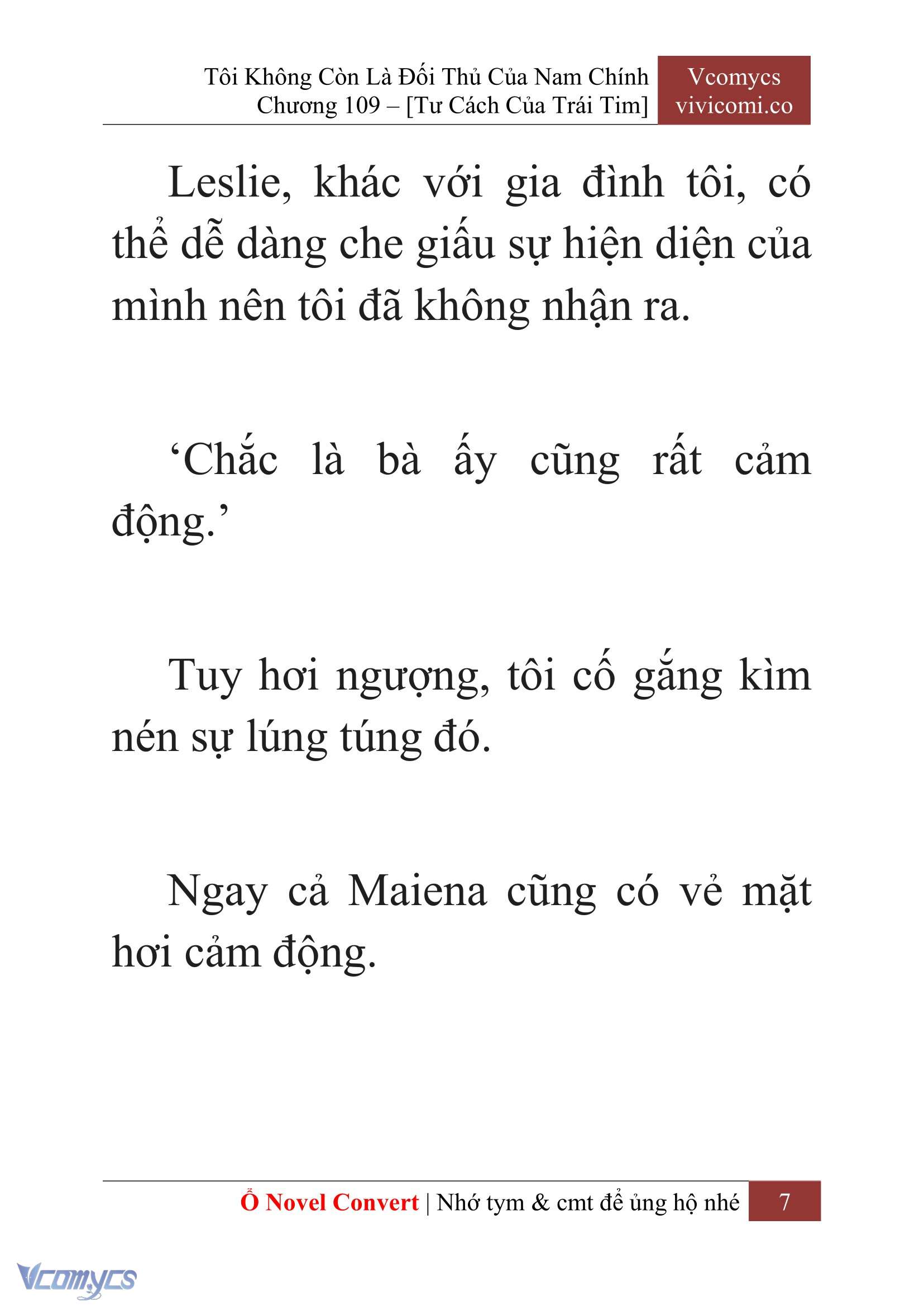[Novel] Tôi Không Còn Là Đối Thủ Của Nam Chính Chapter  109 - 9
