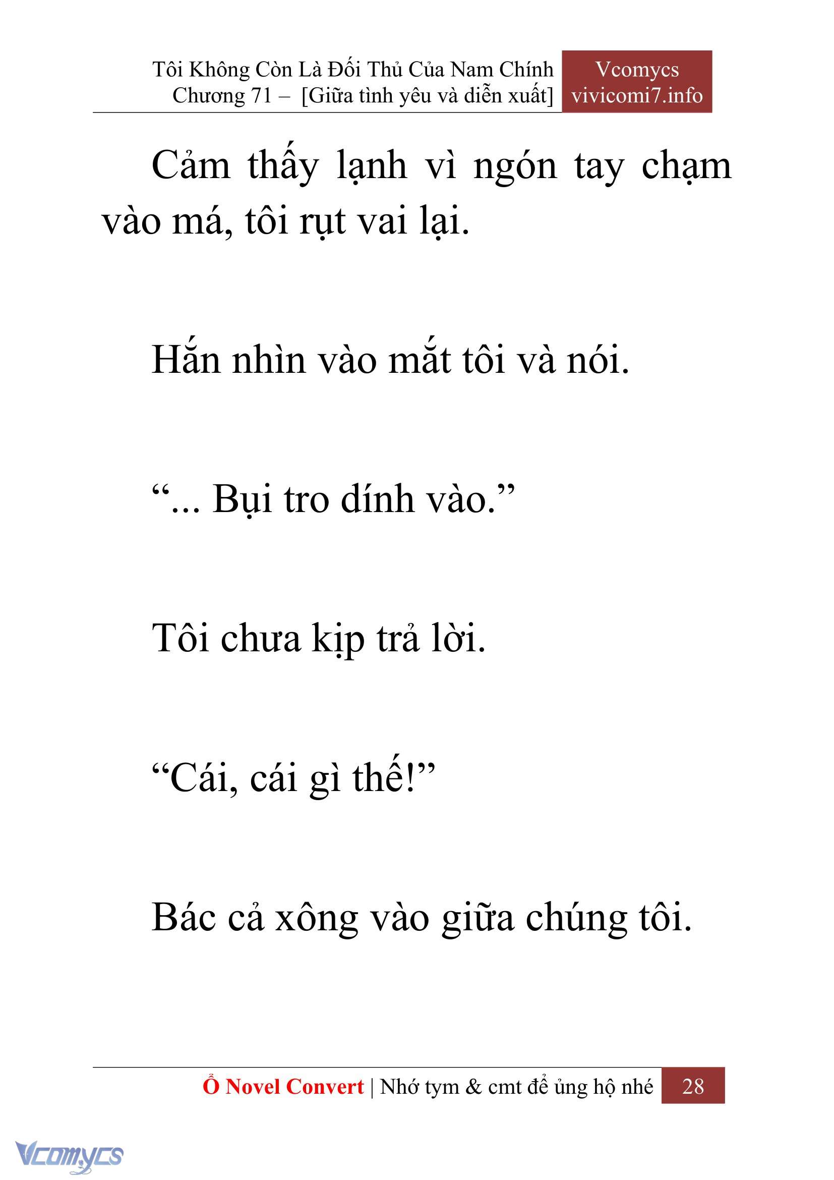 [Novel] Tôi Không Còn Là Đối Thủ Của Nam Chính Chapter  71 - 30