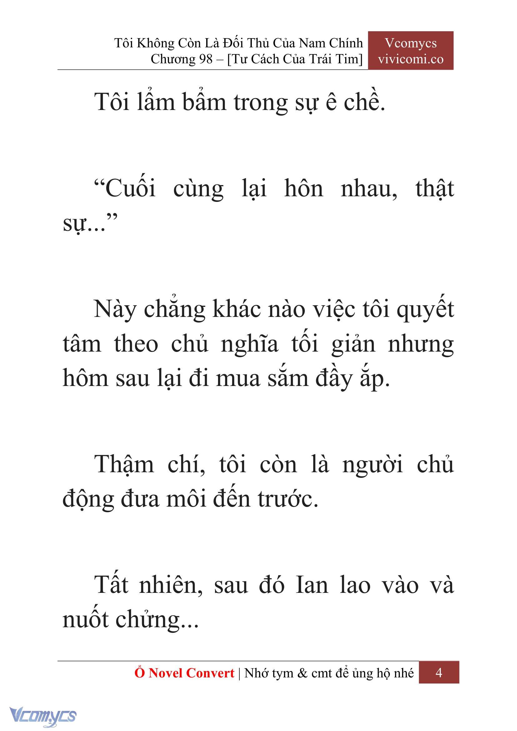 [Novel] Tôi Không Còn Là Đối Thủ Của Nam Chính Chapter  98 - 6