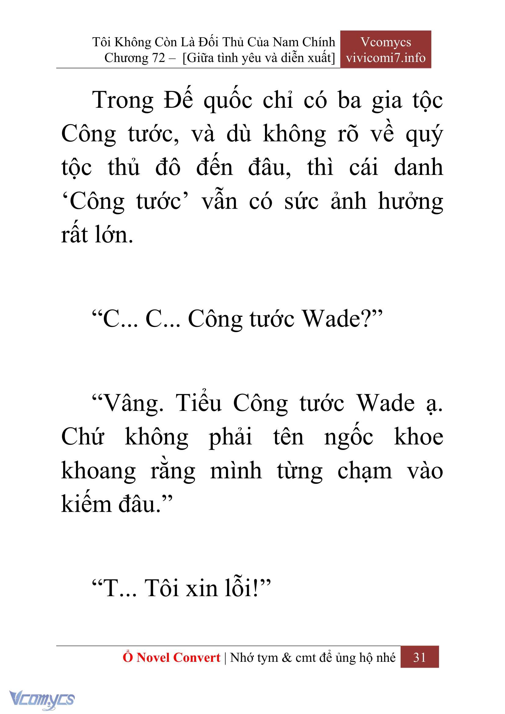 [Novel] Tôi Không Còn Là Đối Thủ Của Nam Chính Chapter  72 - 33