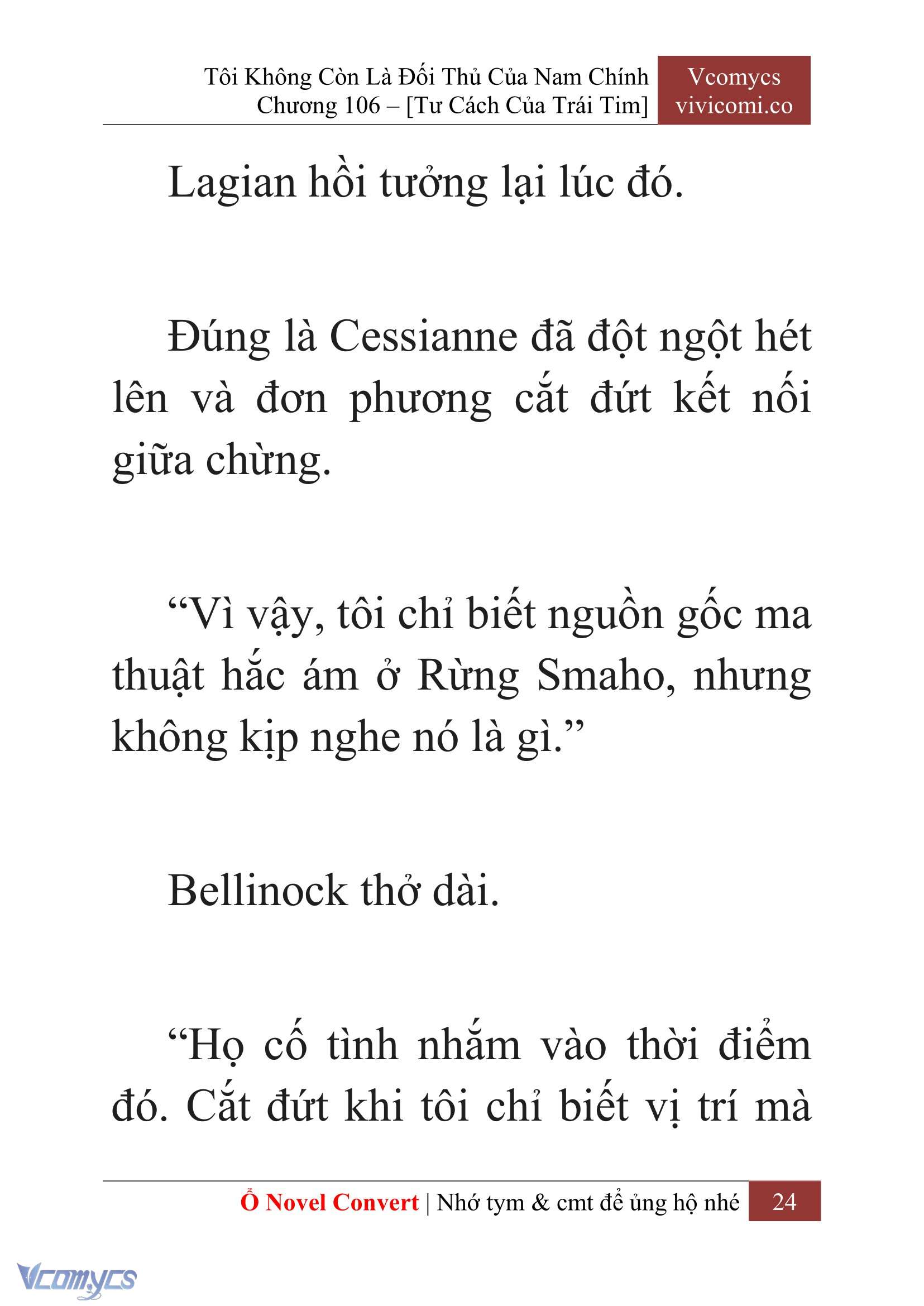 [Novel] Tôi Không Còn Là Đối Thủ Của Nam Chính Chapter  106 - 26