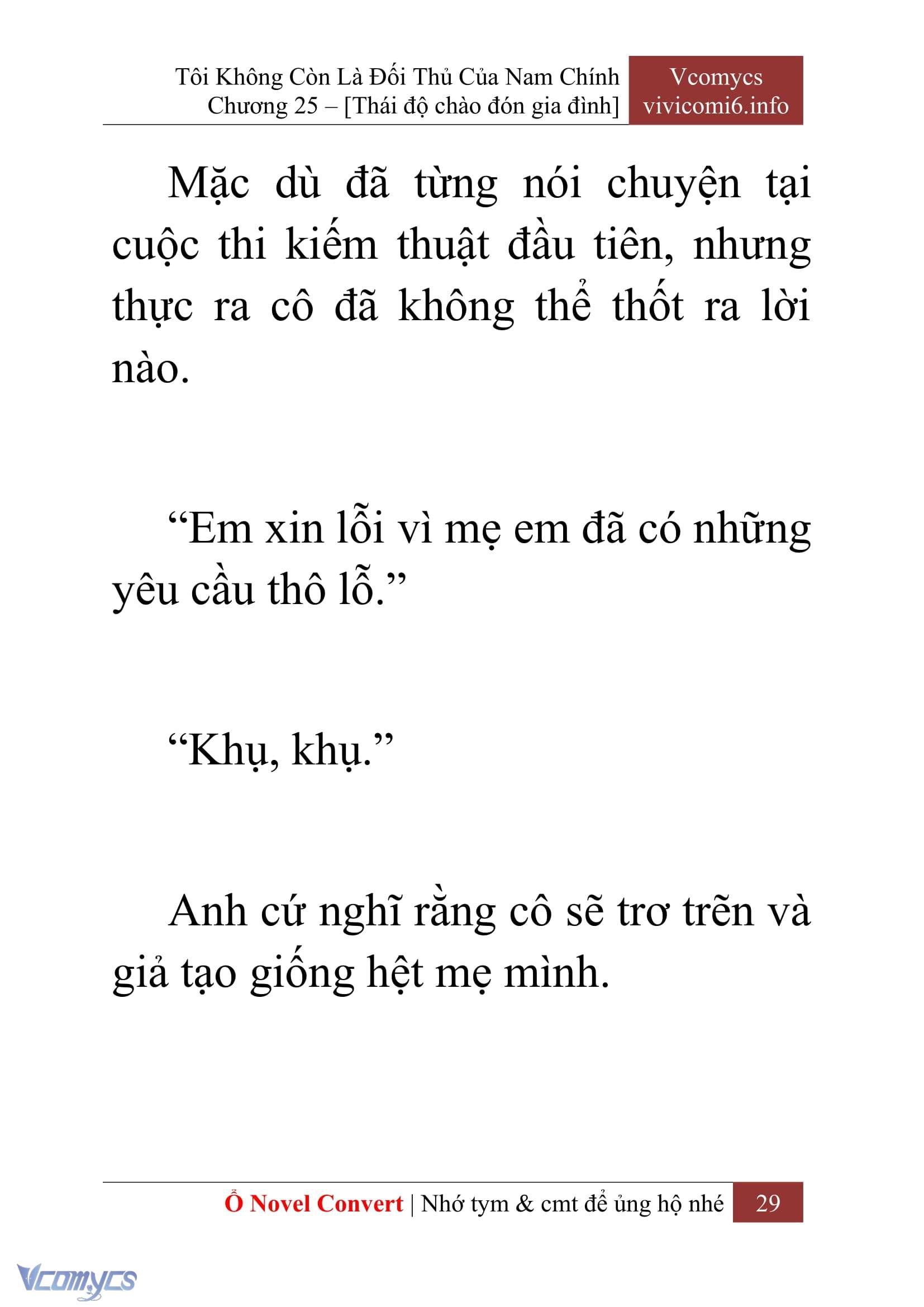 [Novel] Tôi Không Còn Là Đối Thủ Của Nam Chính Chapter  25 - 31