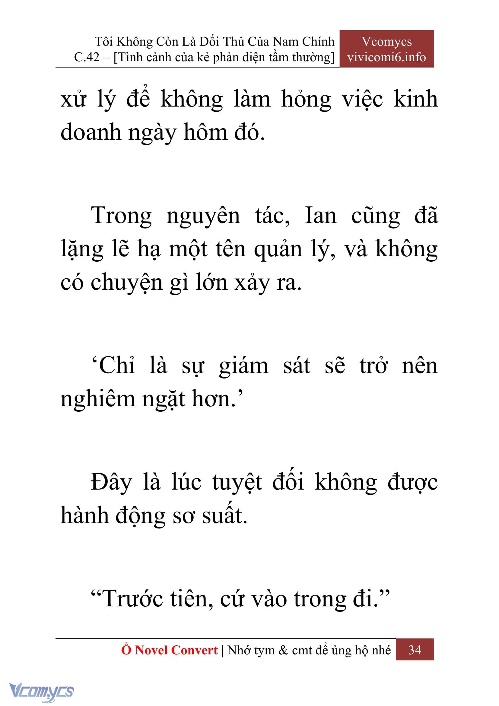 [Novel] Tôi Không Còn Là Đối Thủ Của Nam Chính Chapter  42 - 36