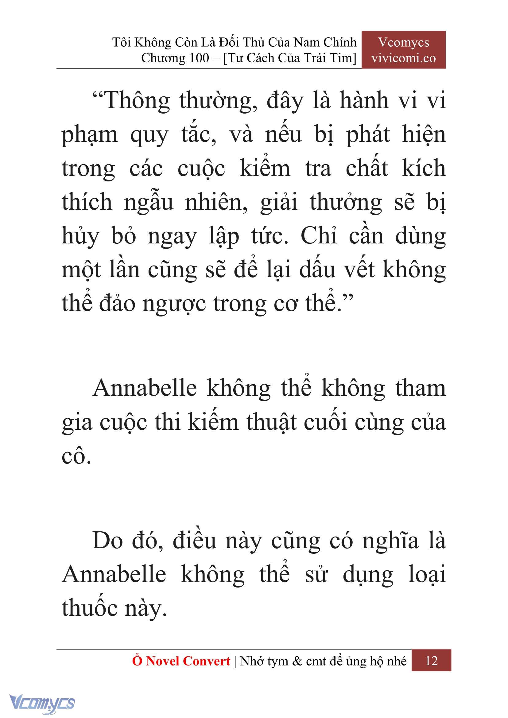[Novel] Tôi Không Còn Là Đối Thủ Của Nam Chính Chapter  100 - 14