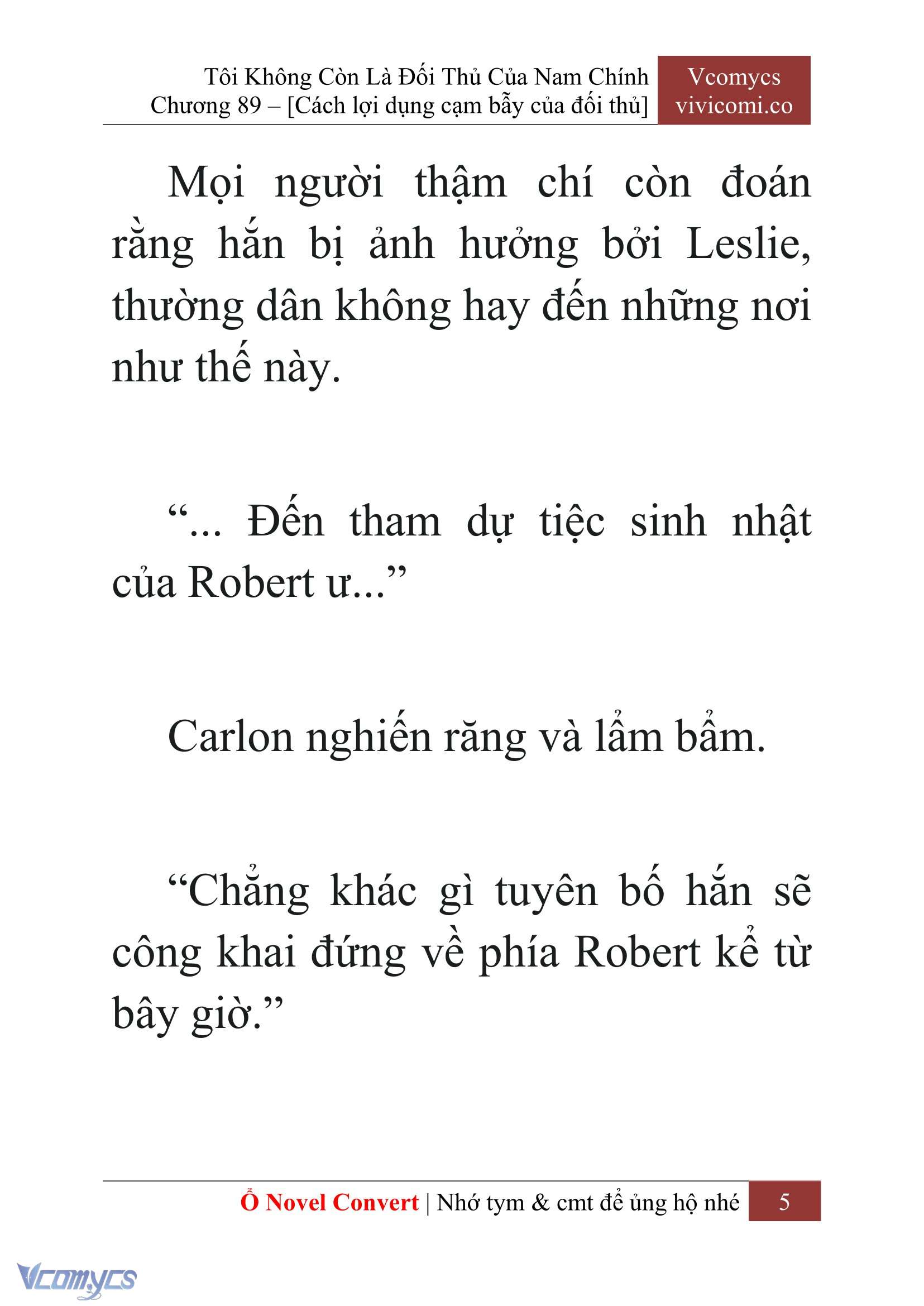 [Novel] Tôi Không Còn Là Đối Thủ Của Nam Chính Chapter  89 - 7