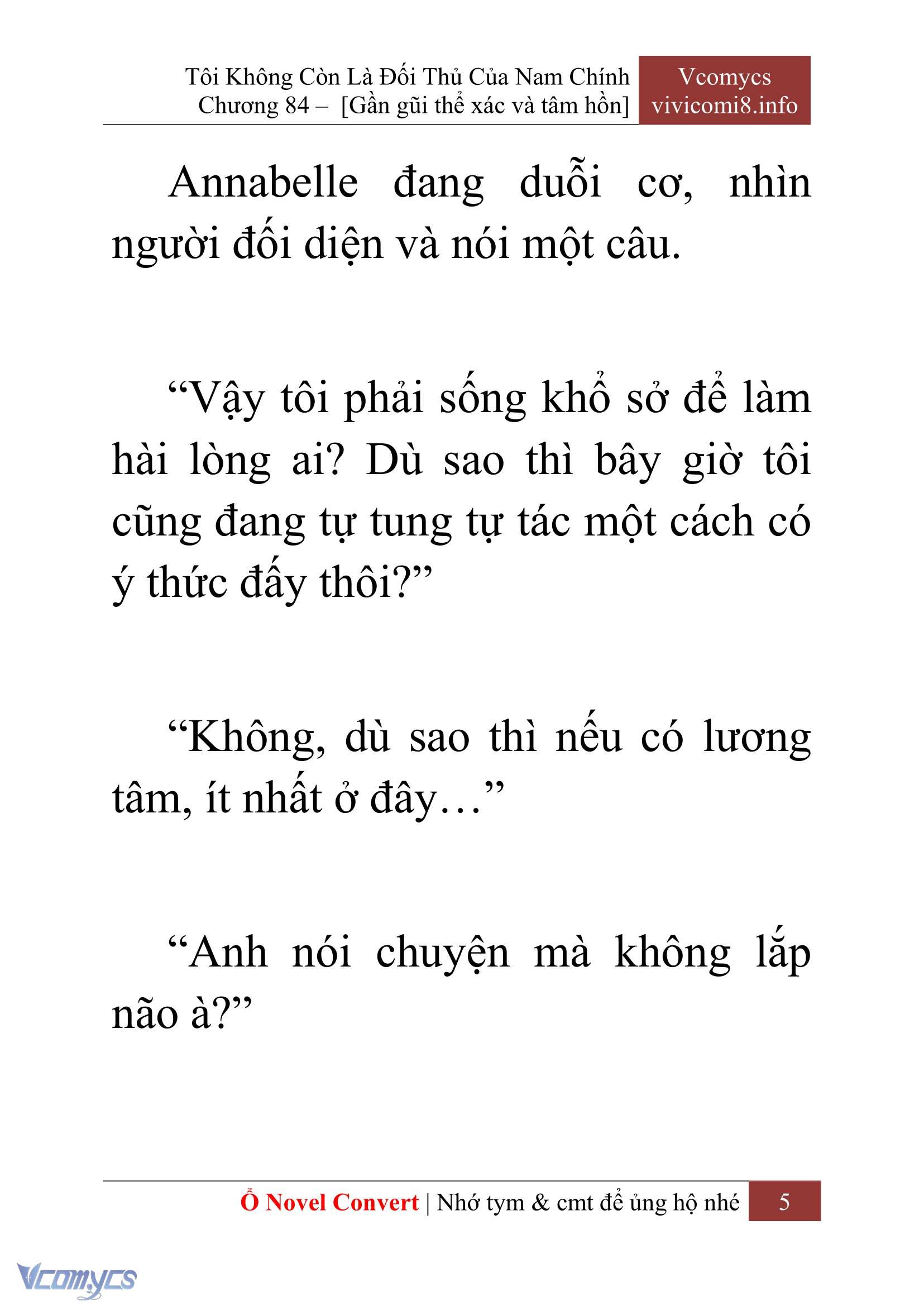 [Novel] Tôi Không Còn Là Đối Thủ Của Nam Chính Chapter  84 - 7