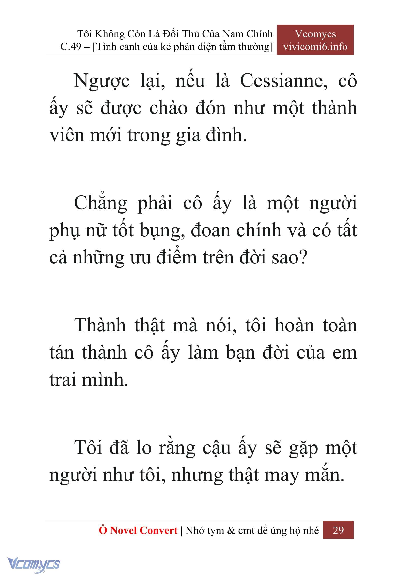 [Novel] Tôi Không Còn Là Đối Thủ Của Nam Chính Chapter  49 - 31