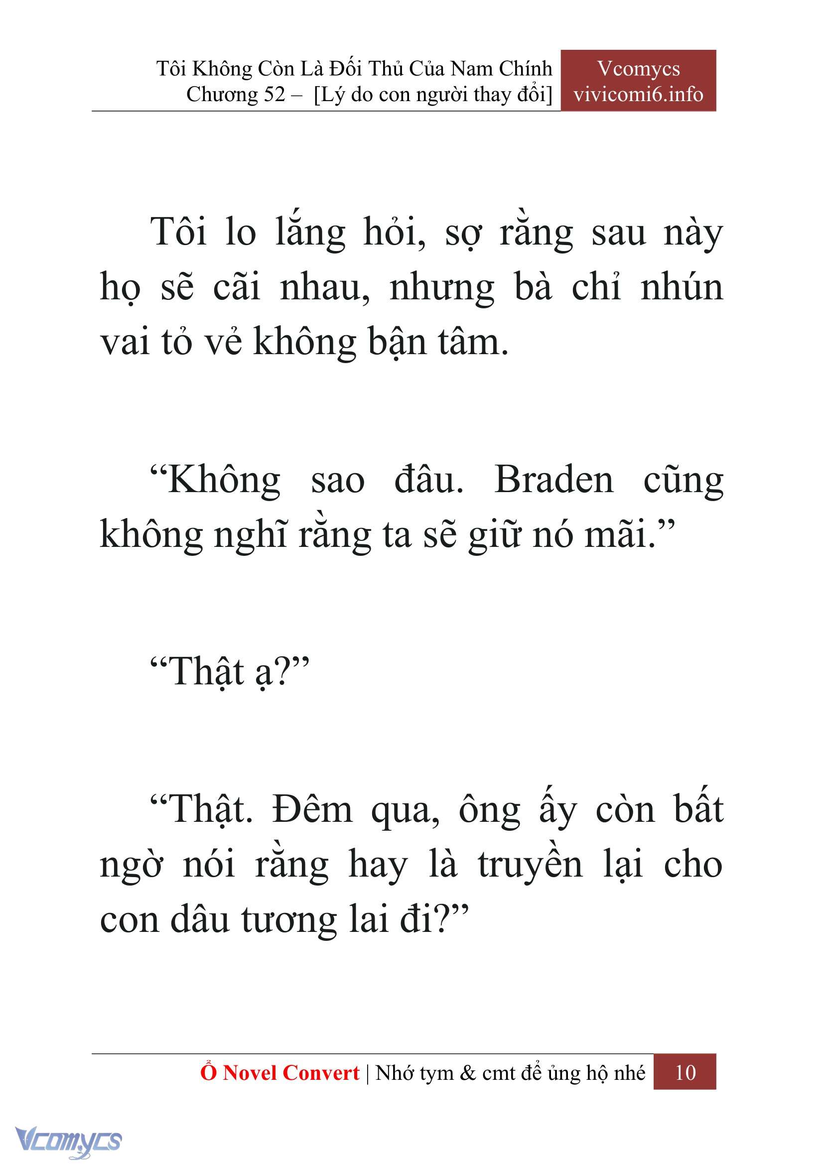 [Novel] Tôi Không Còn Là Đối Thủ Của Nam Chính Chapter  52 - 12