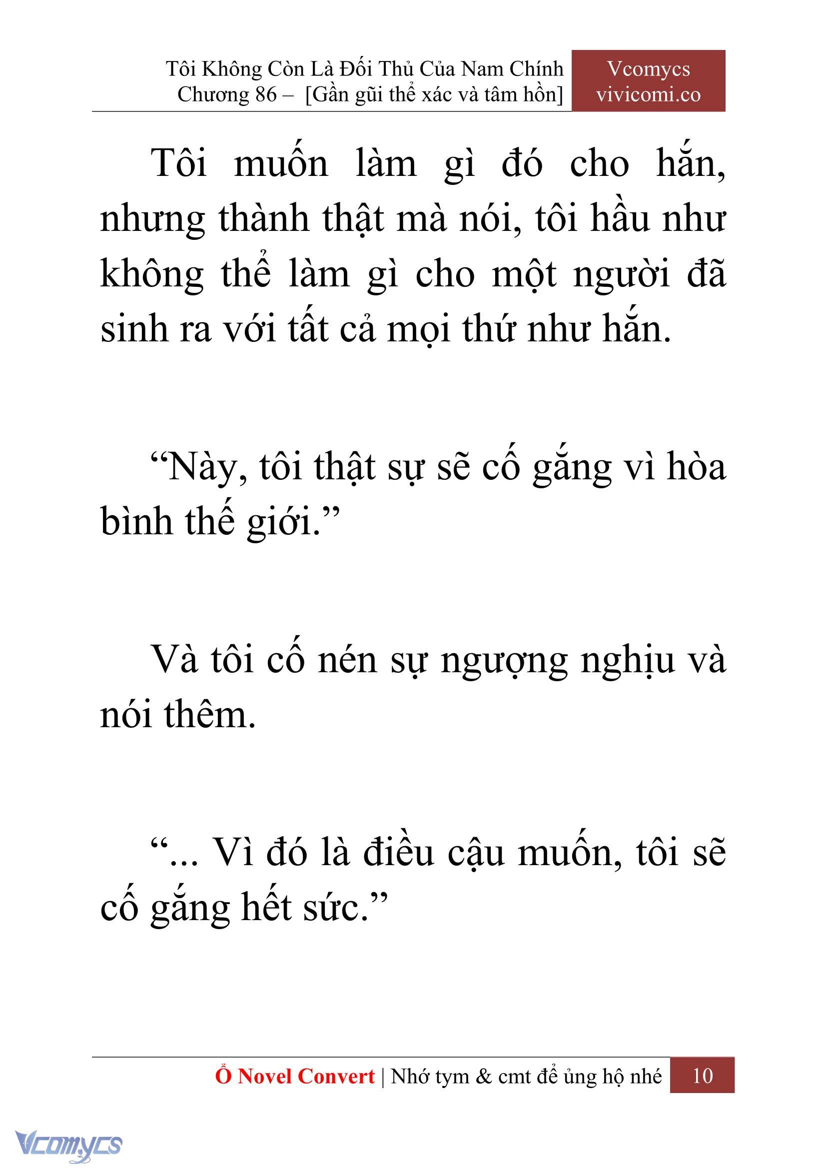 [Novel] Tôi Không Còn Là Đối Thủ Của Nam Chính Chapter  86 - 12