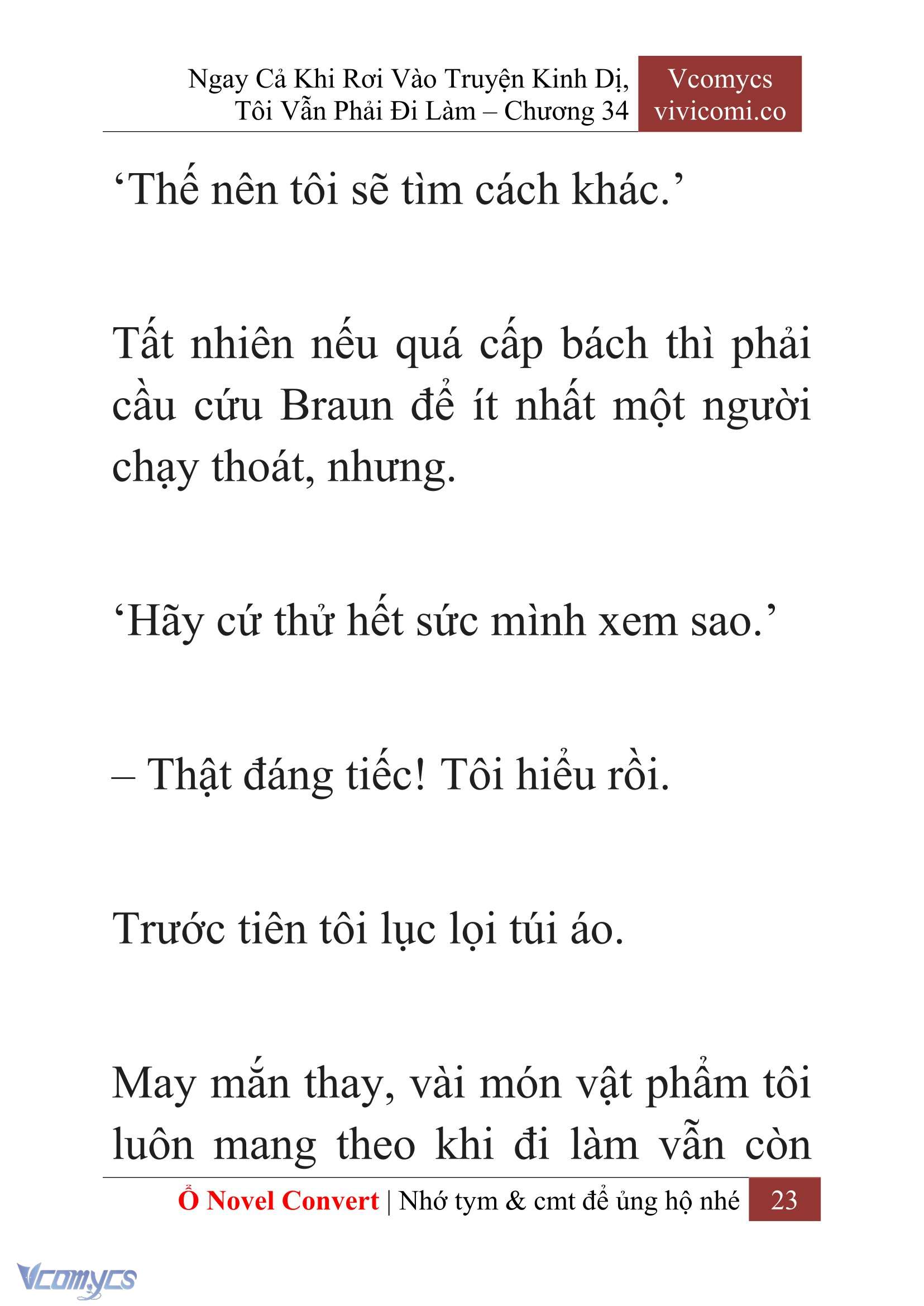 [Novel] Ngay Cả Khi Rơi Vào Truyện Kinh Dị, Tôi Vẫn Phải Đi Làm Chapter  34 - 25