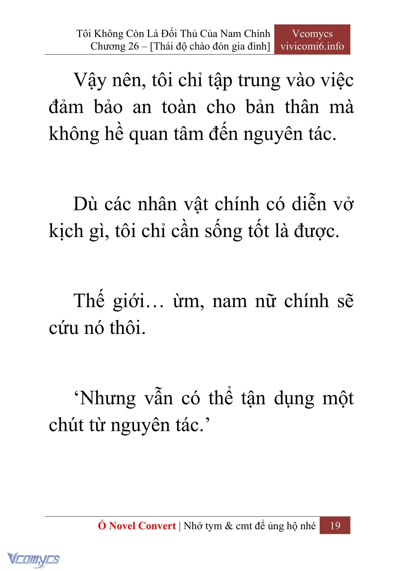 [Novel] Tôi Không Còn Là Đối Thủ Của Nam Chính Chapter  26 - 21
