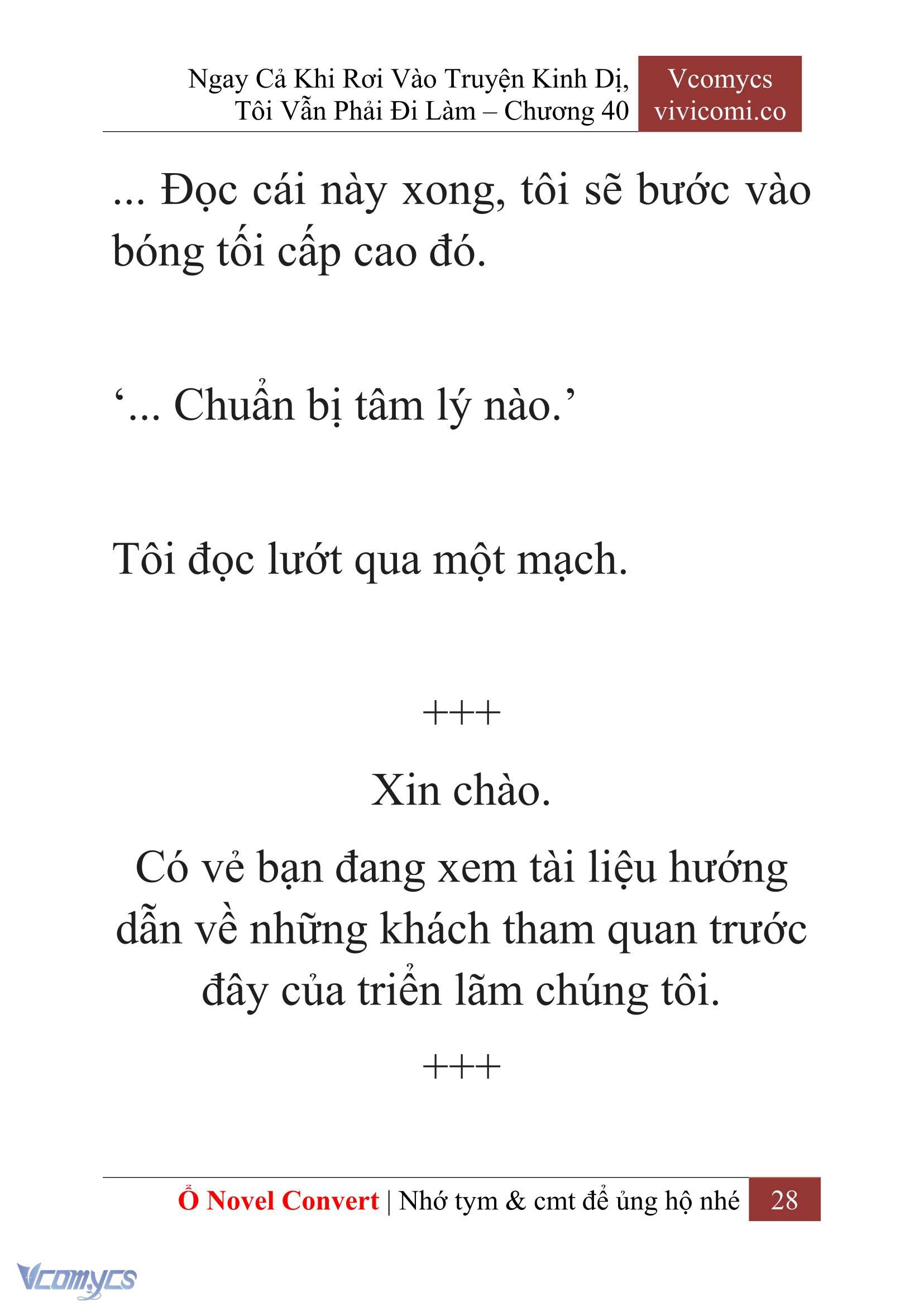 [Novel] Ngay Cả Khi Rơi Vào Truyện Kinh Dị, Tôi Vẫn Phải Đi Làm Chapter  40 - 30