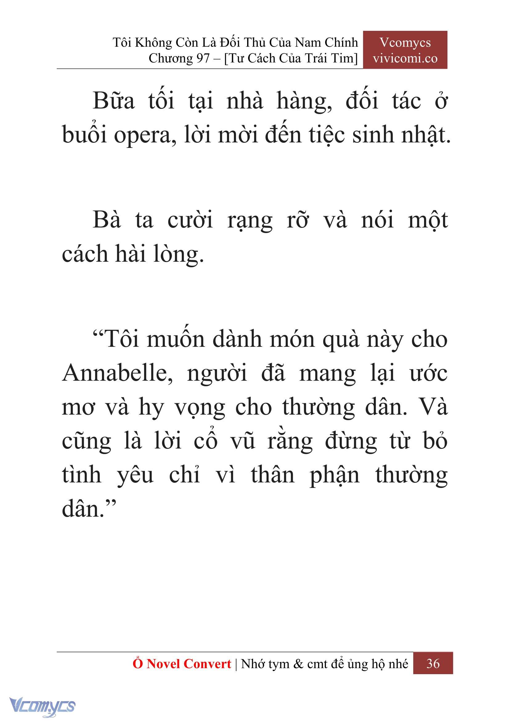 [Novel] Tôi Không Còn Là Đối Thủ Của Nam Chính Chapter  97 - 38