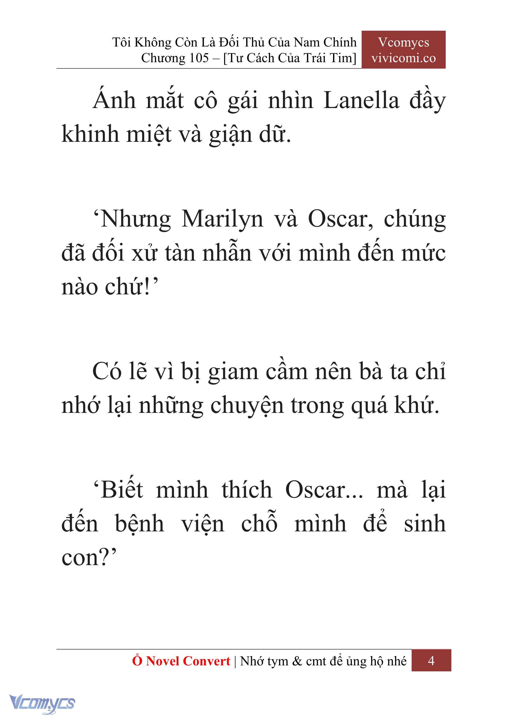[Novel] Tôi Không Còn Là Đối Thủ Của Nam Chính Chapter  105 - 6