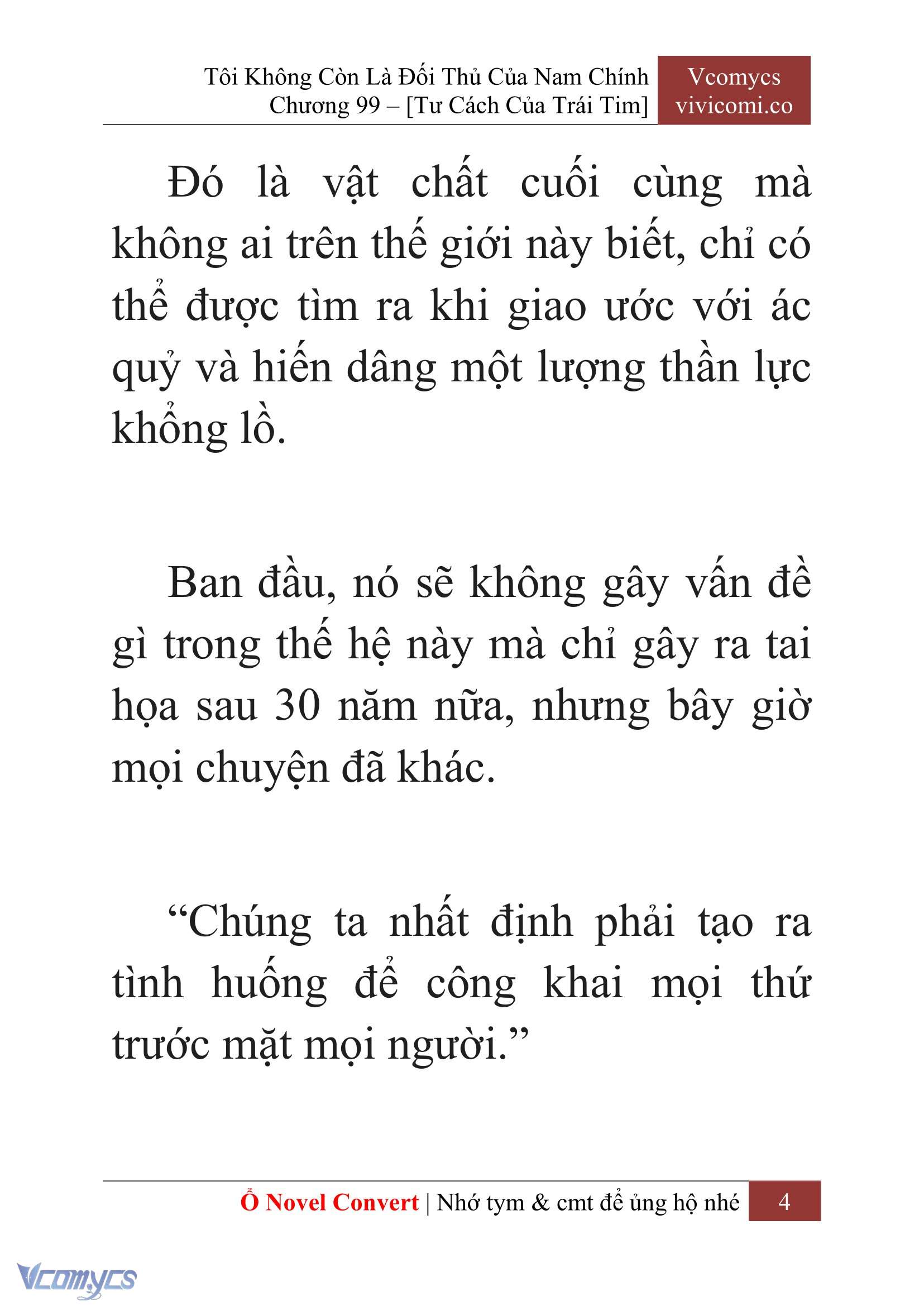 [Novel] Tôi Không Còn Là Đối Thủ Của Nam Chính Chapter  99 - 6