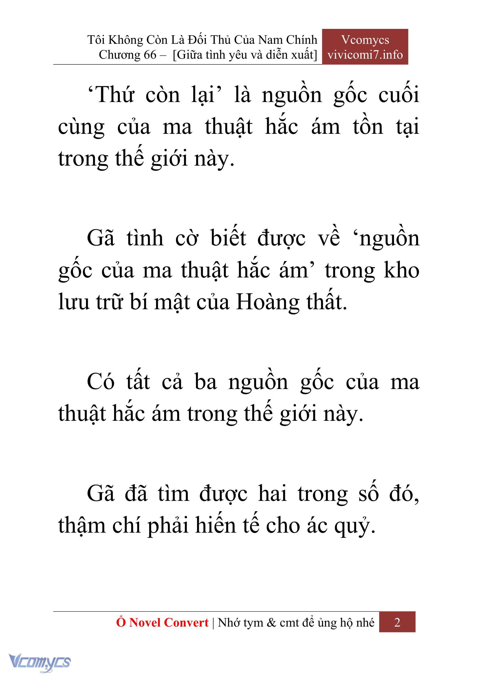 [Novel] Tôi Không Còn Là Đối Thủ Của Nam Chính Chapter  66 - 4