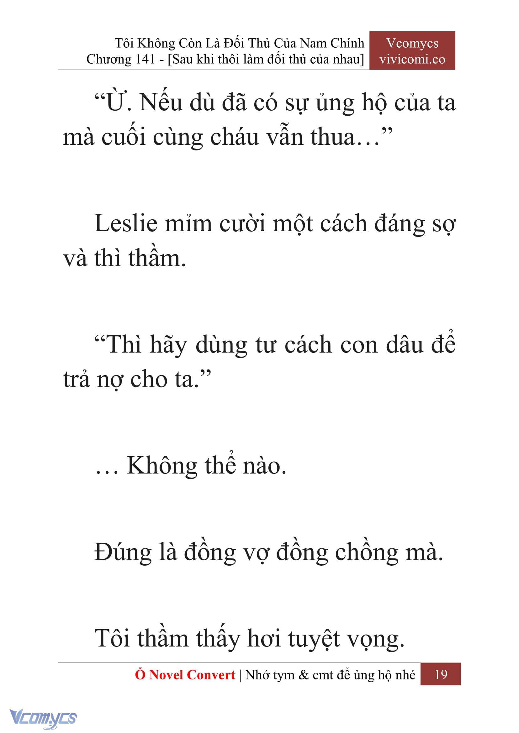 [Novel] Tôi Không Còn Là Đối Thủ Của Nam Chính Chapter  141 - 21
