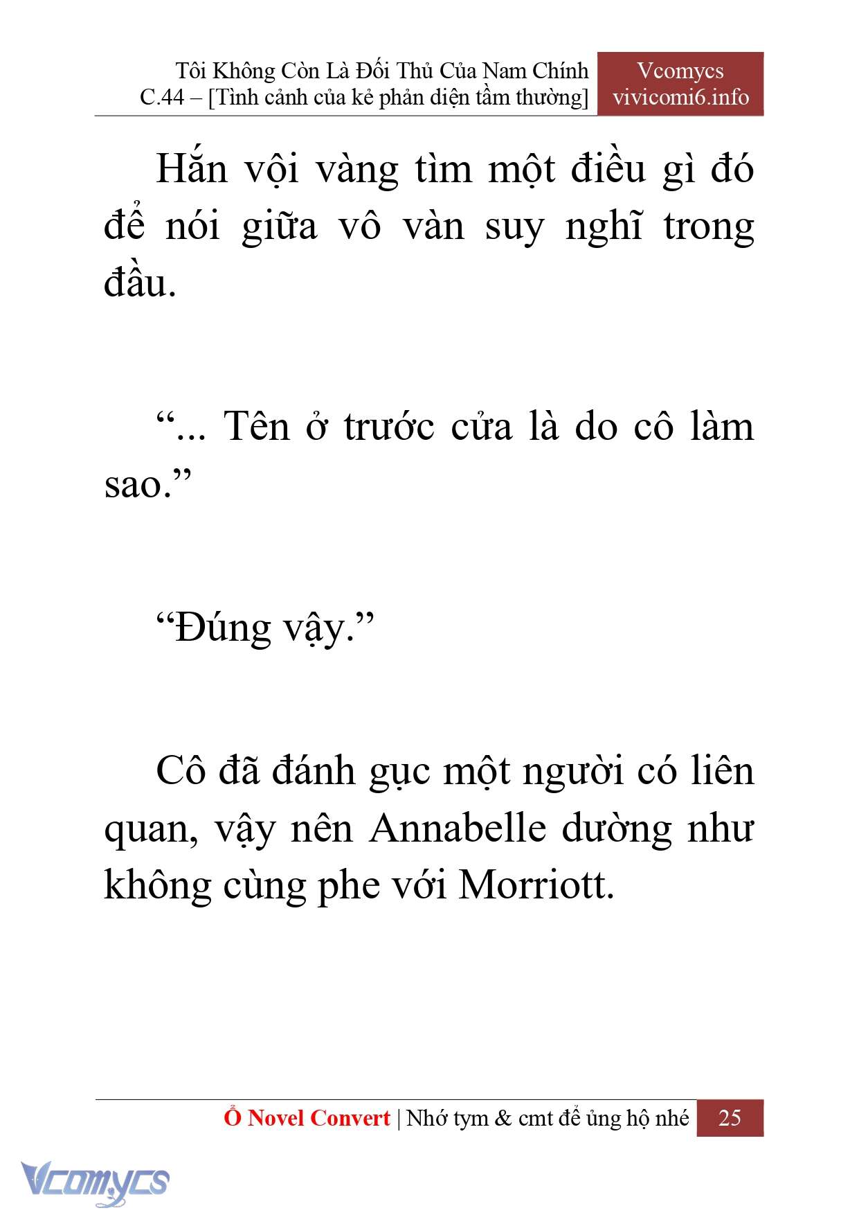 [Novel] Tôi Không Còn Là Đối Thủ Của Nam Chính Chapter  44 - 27
