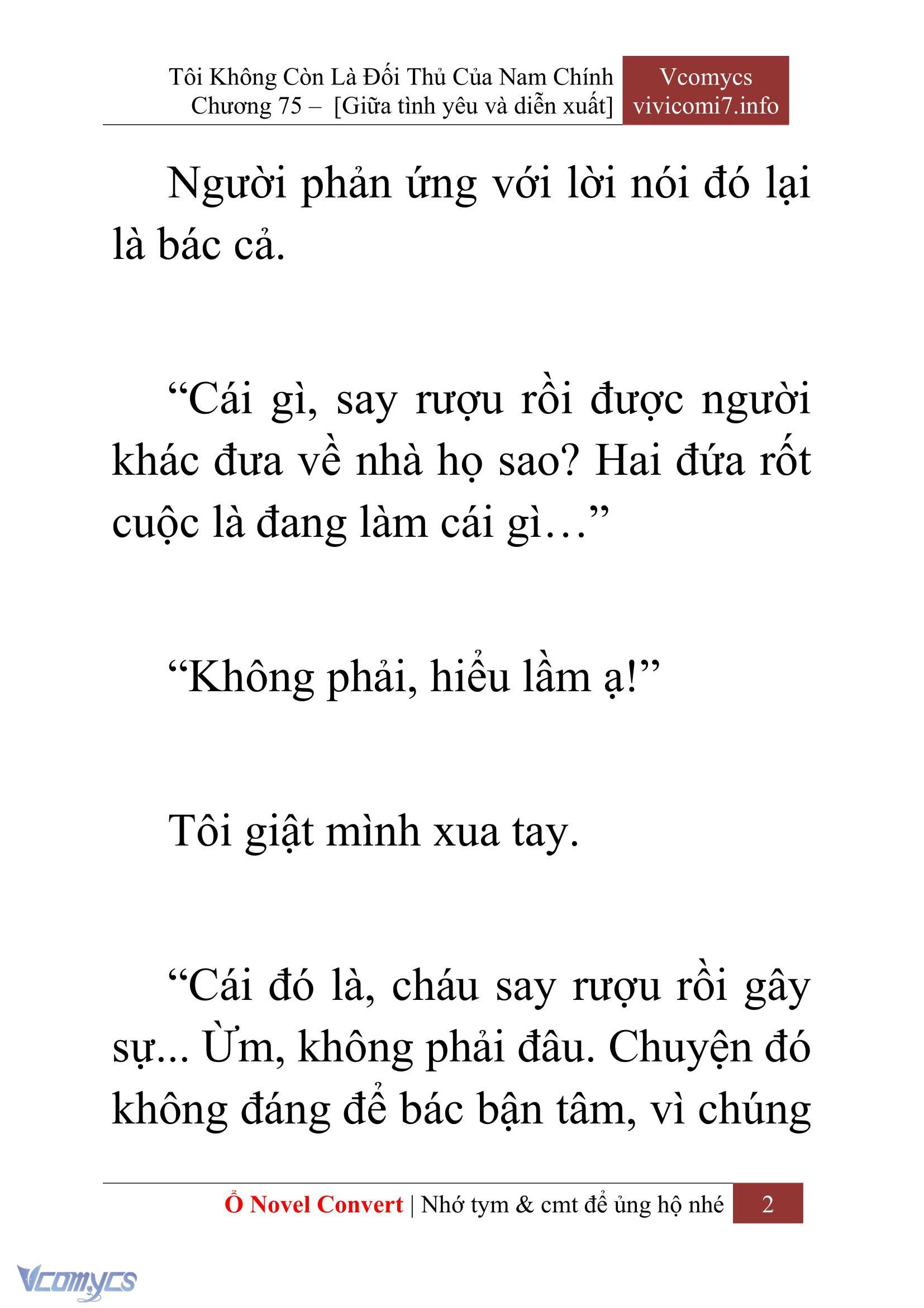 [Novel] Tôi Không Còn Là Đối Thủ Của Nam Chính Chapter  75 - 4