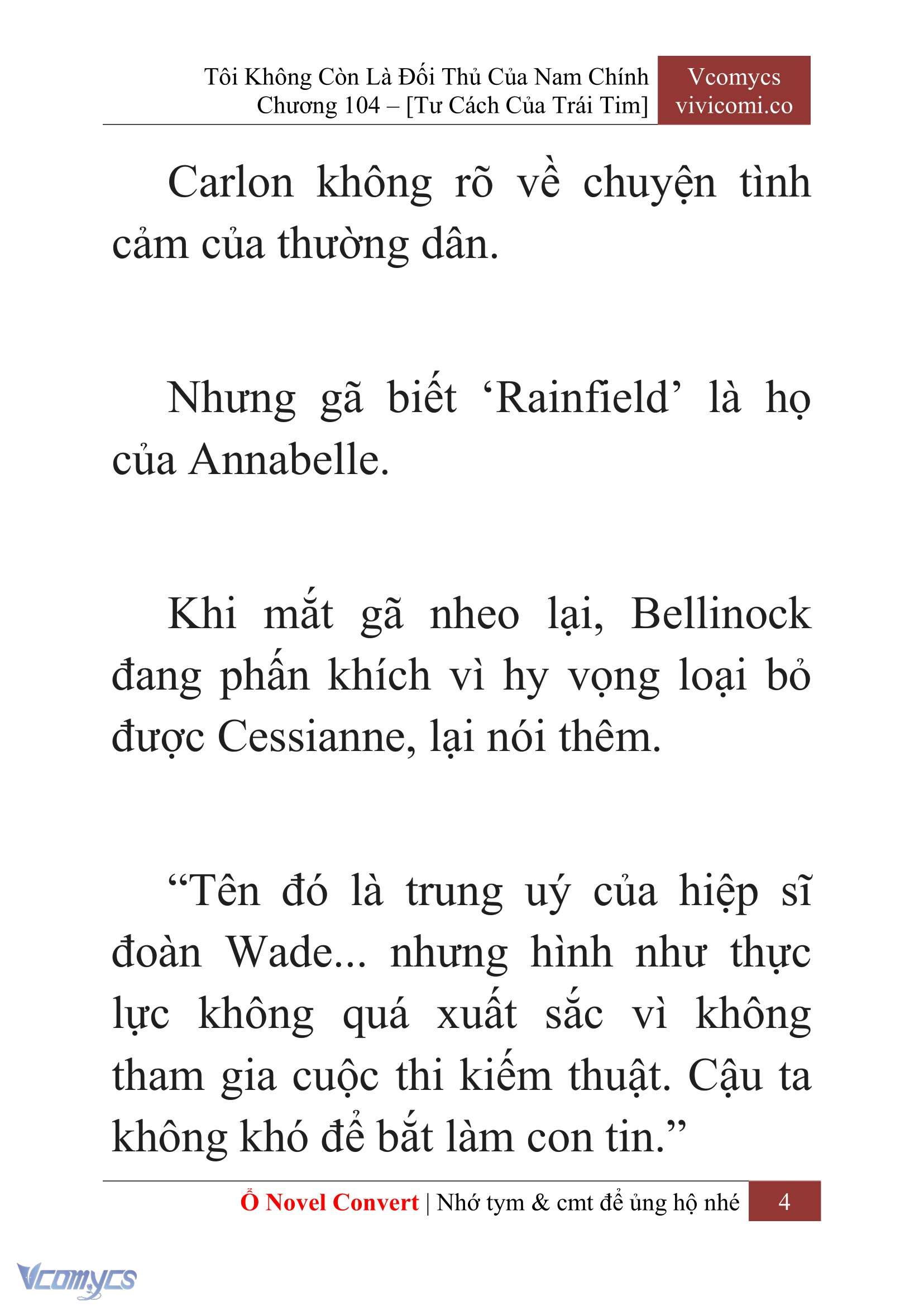 [Novel] Tôi Không Còn Là Đối Thủ Của Nam Chính Chapter  104 - 6