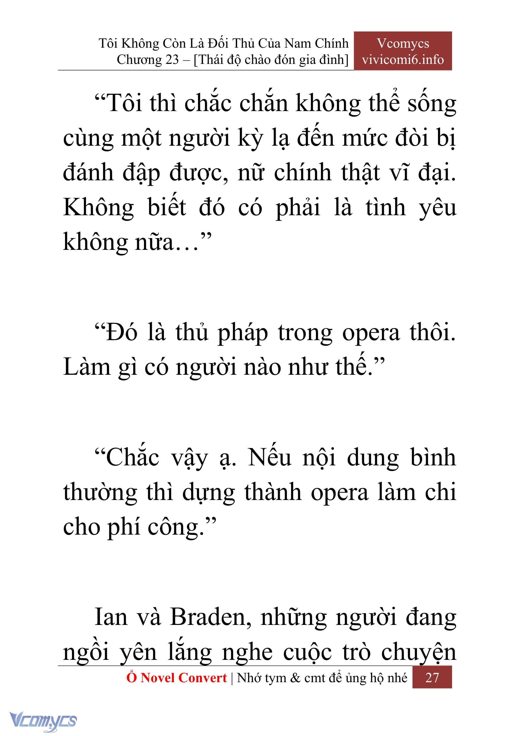 [Novel] Tôi Không Còn Là Đối Thủ Của Nam Chính Chapter  23 - 29