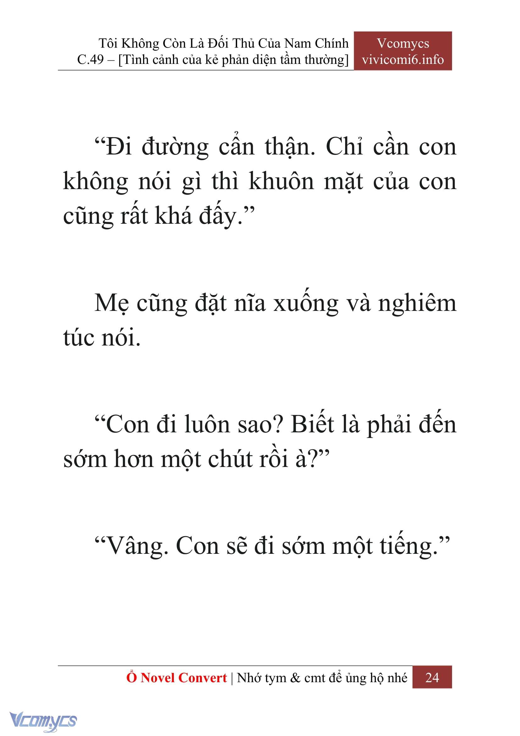 [Novel] Tôi Không Còn Là Đối Thủ Của Nam Chính Chapter  49 - 26