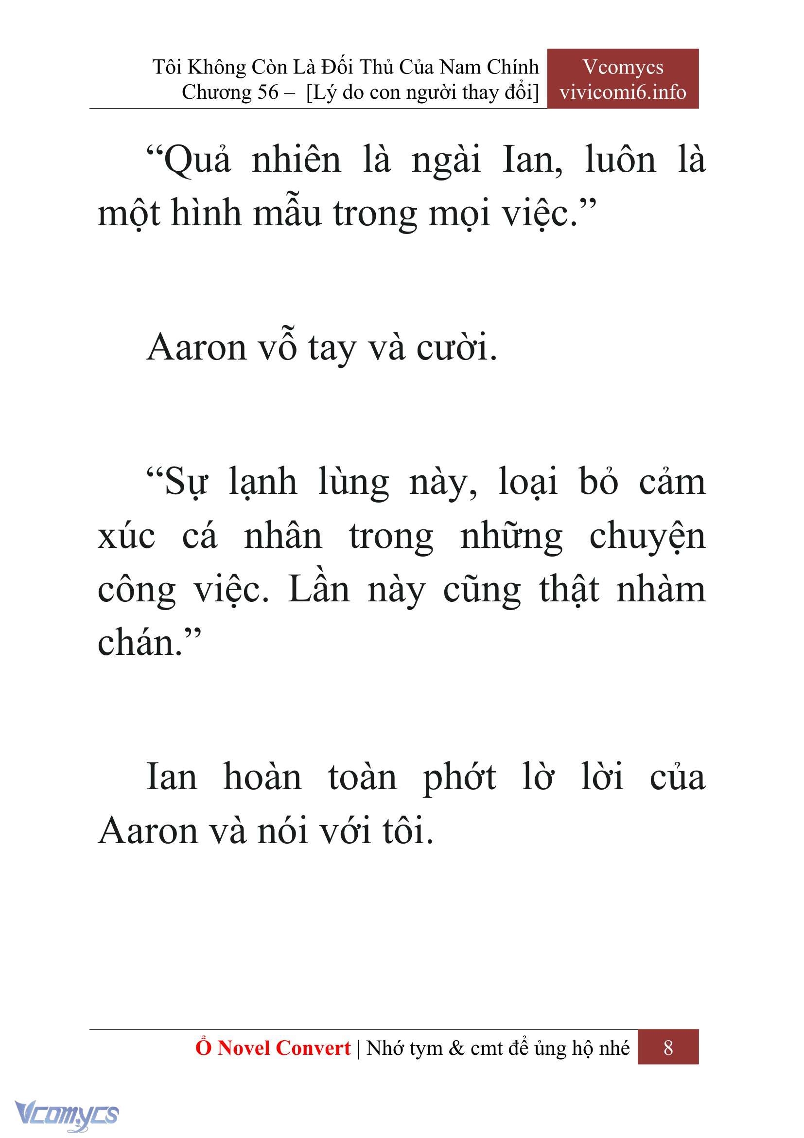 [Novel] Tôi Không Còn Là Đối Thủ Của Nam Chính Chapter  56 - 10