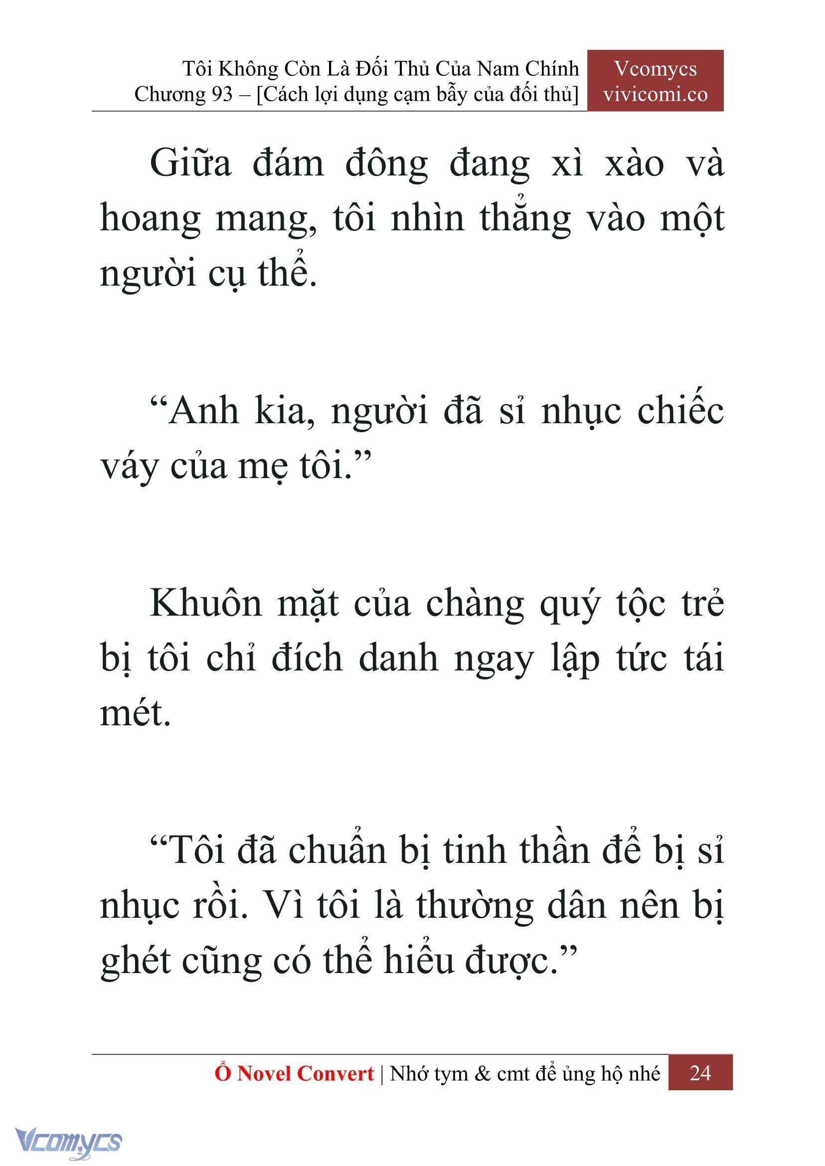 [Novel] Tôi Không Còn Là Đối Thủ Của Nam Chính Chapter  93 - 26