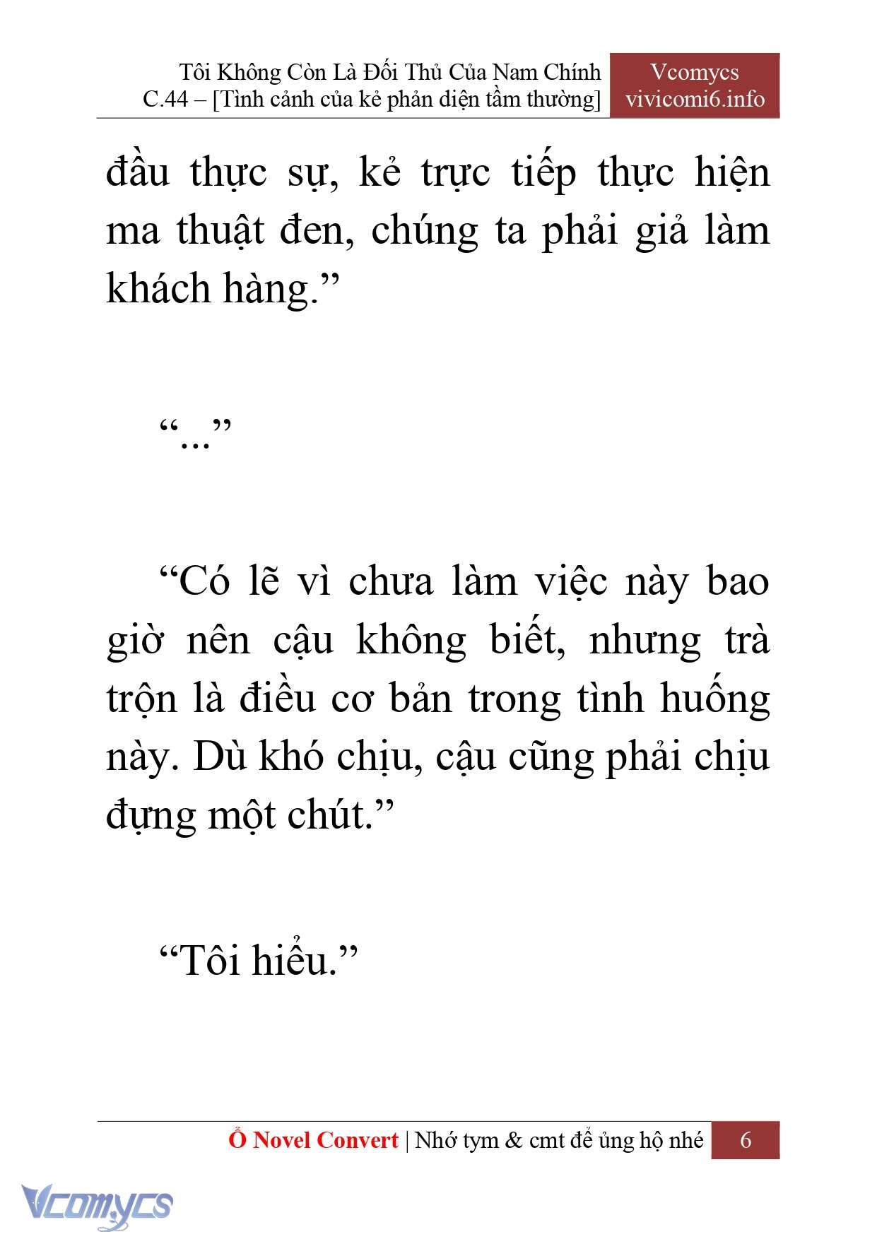 [Novel] Tôi Không Còn Là Đối Thủ Của Nam Chính Chapter  44 - 8