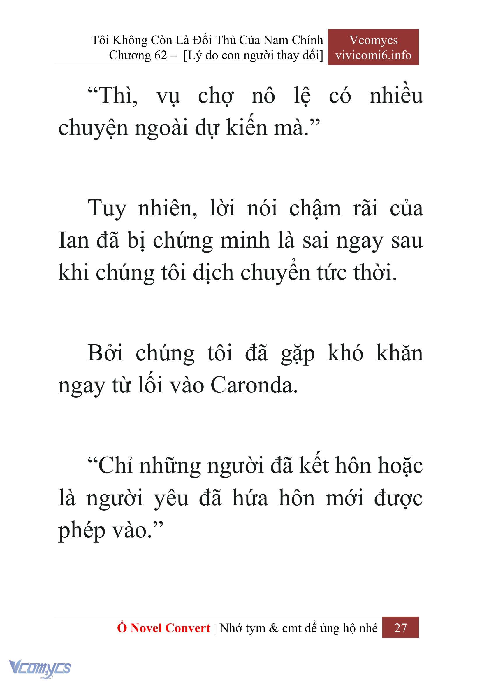 [Novel] Tôi Không Còn Là Đối Thủ Của Nam Chính Chapter  62 - 29