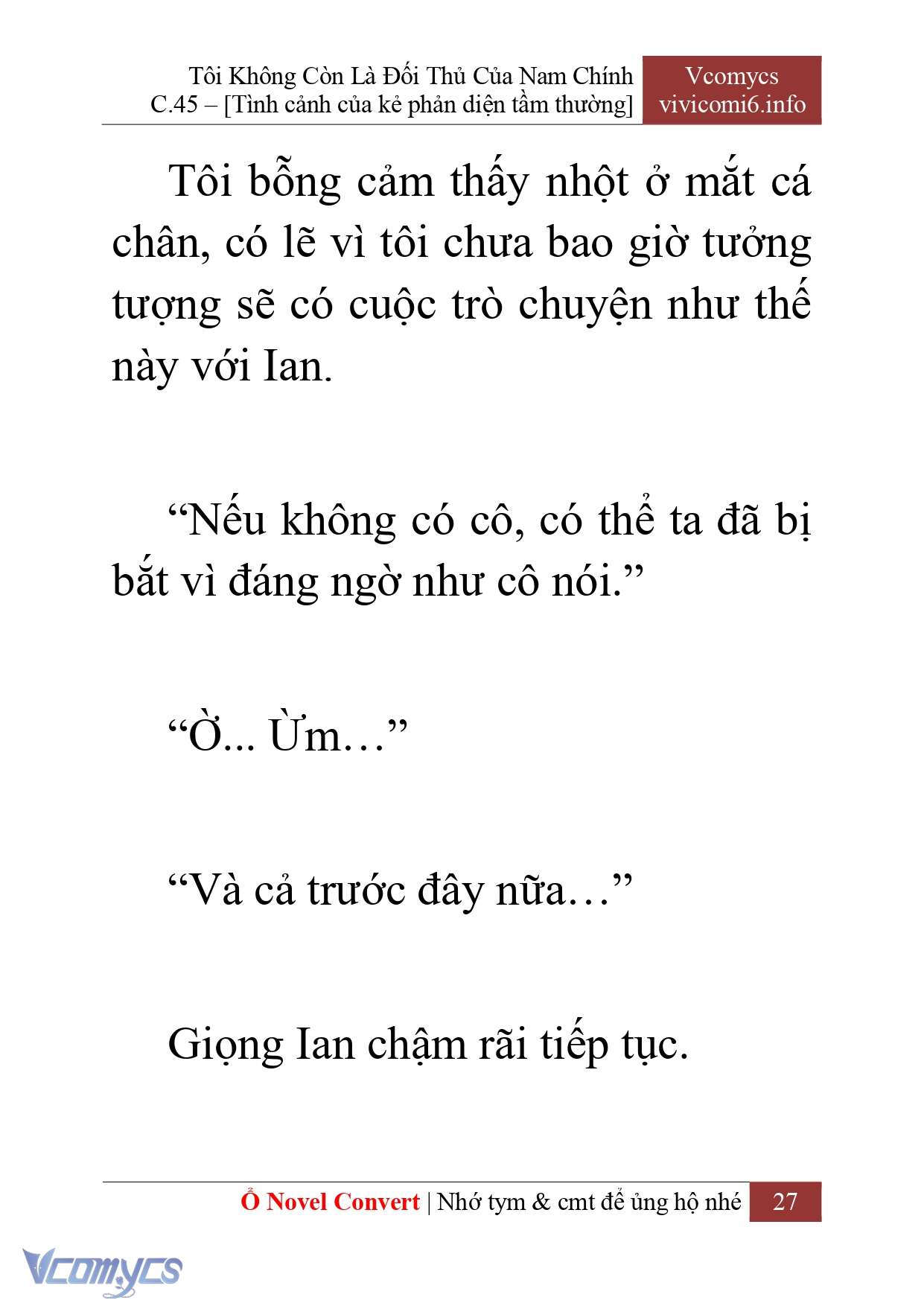 [Novel] Tôi Không Còn Là Đối Thủ Của Nam Chính Chapter  45 - 29