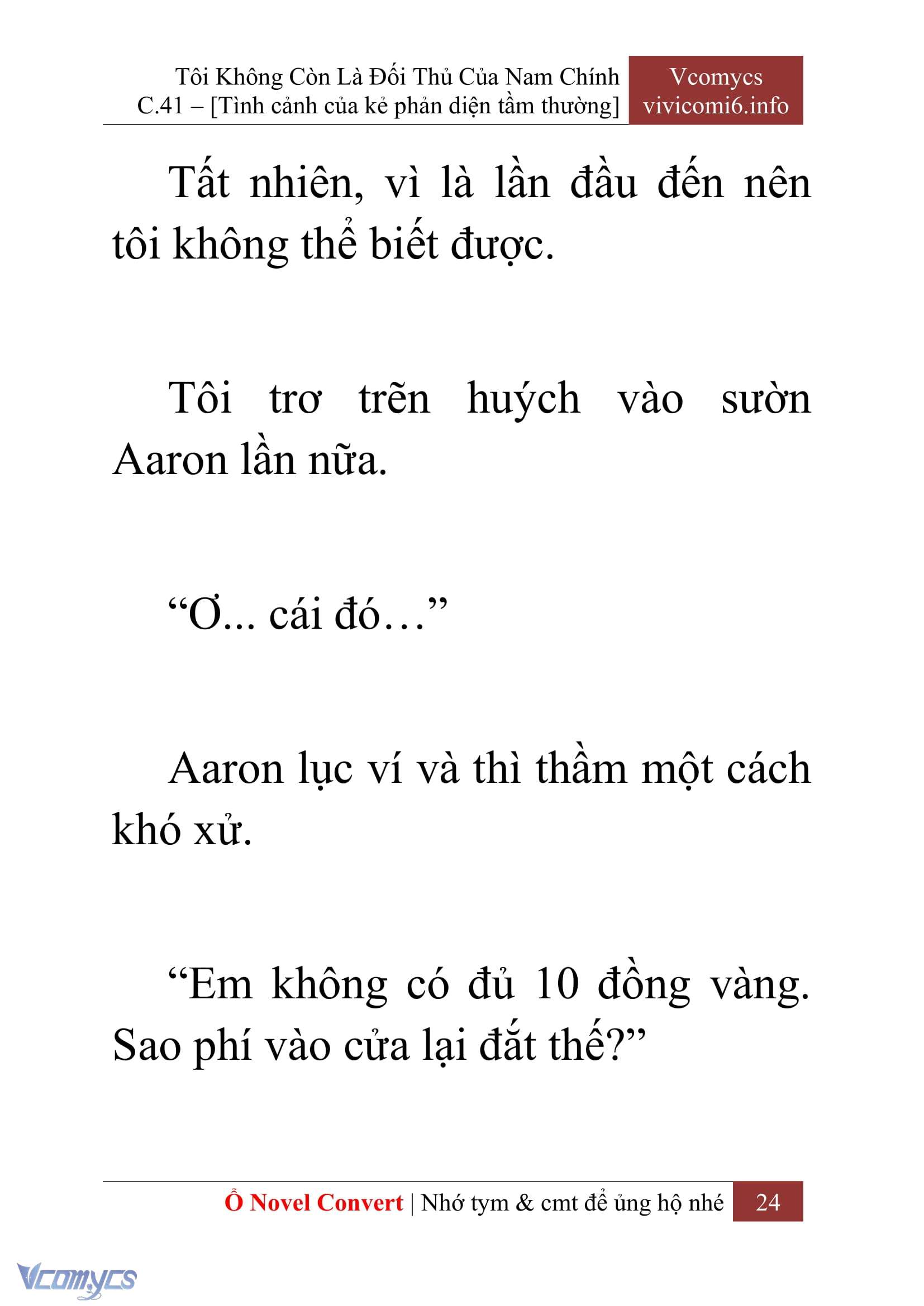 [Novel] Tôi Không Còn Là Đối Thủ Của Nam Chính Chapter  41 - 26