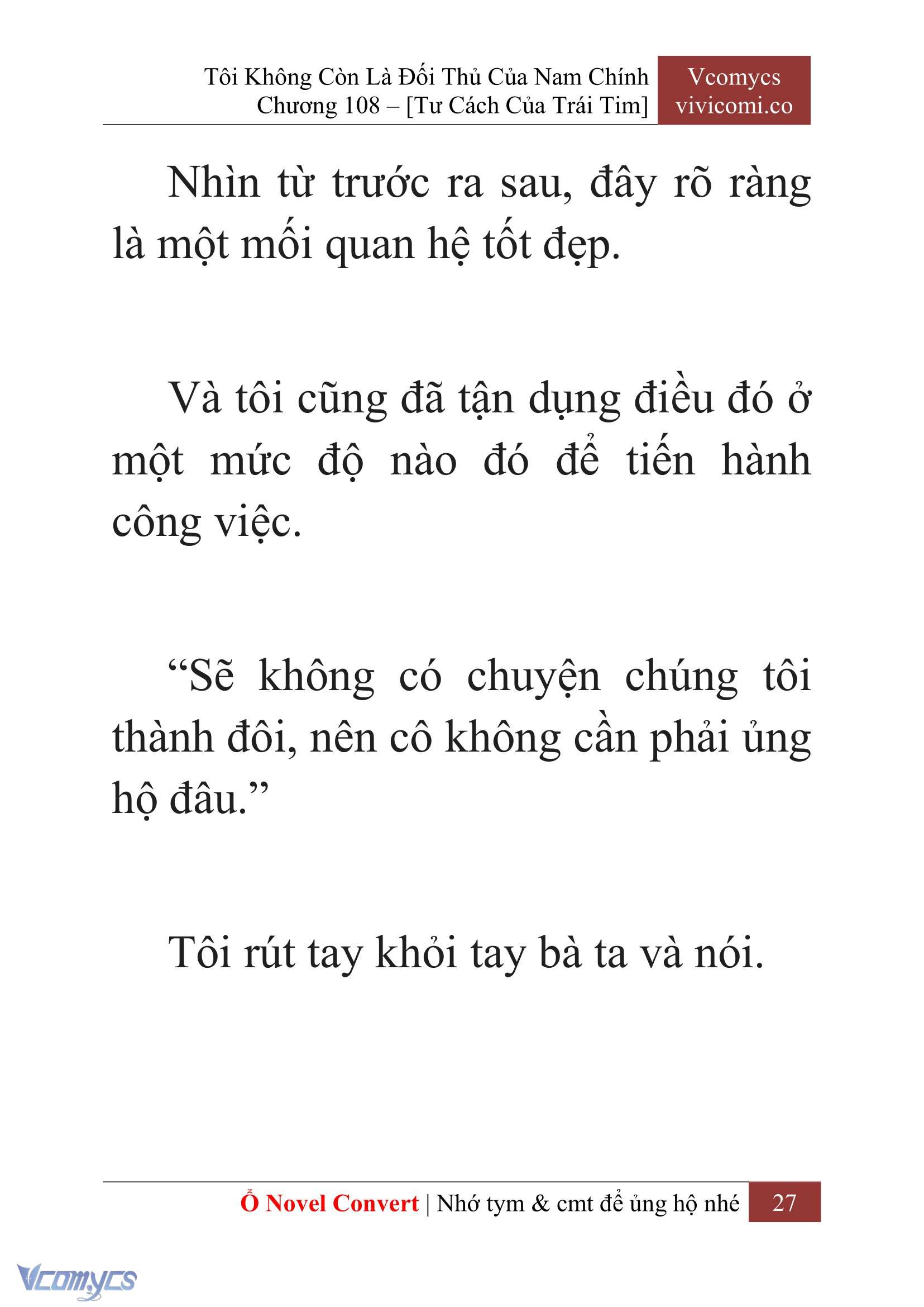 [Novel] Tôi Không Còn Là Đối Thủ Của Nam Chính Chapter  108 - 29