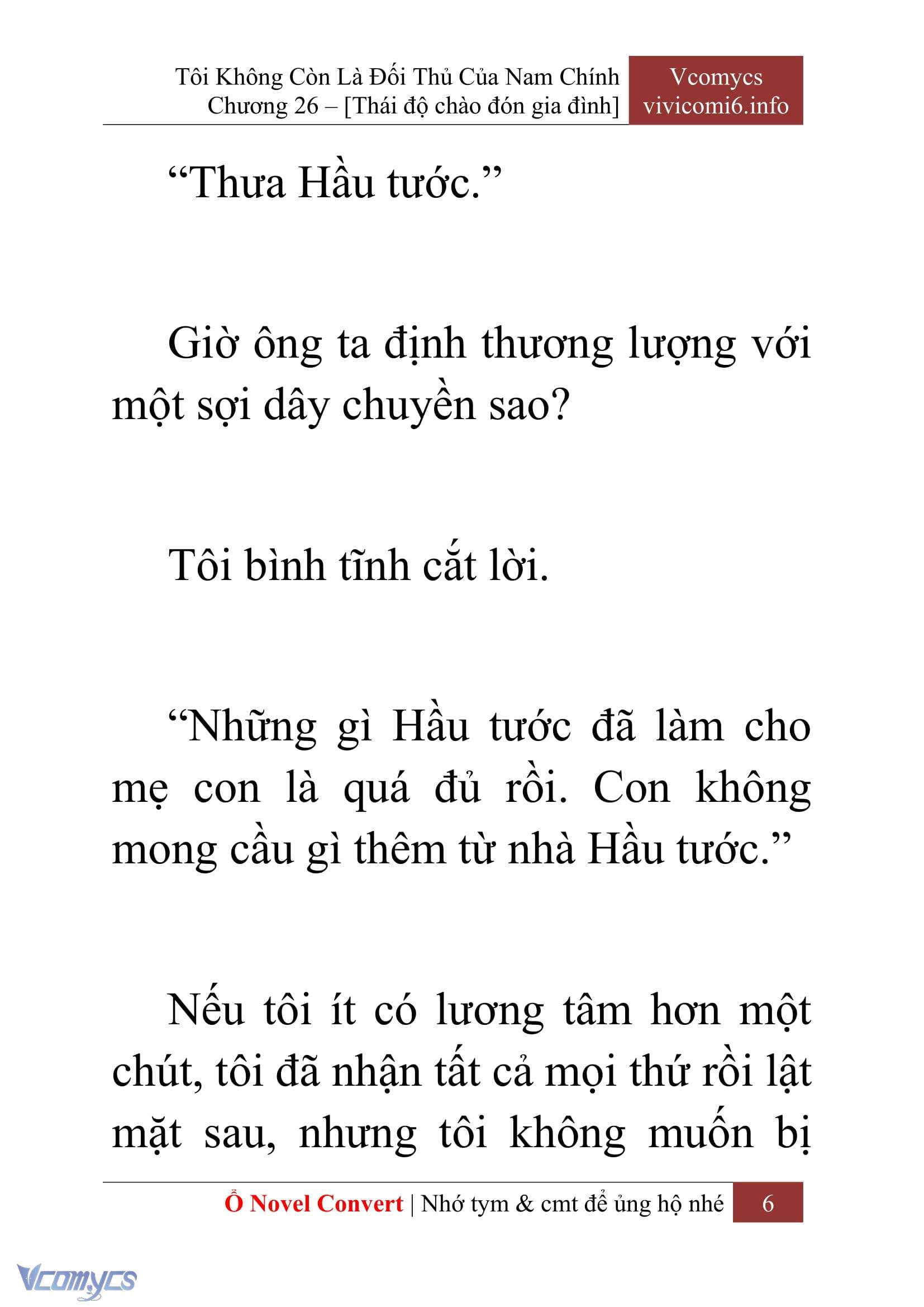 [Novel] Tôi Không Còn Là Đối Thủ Của Nam Chính Chapter  26 - 8