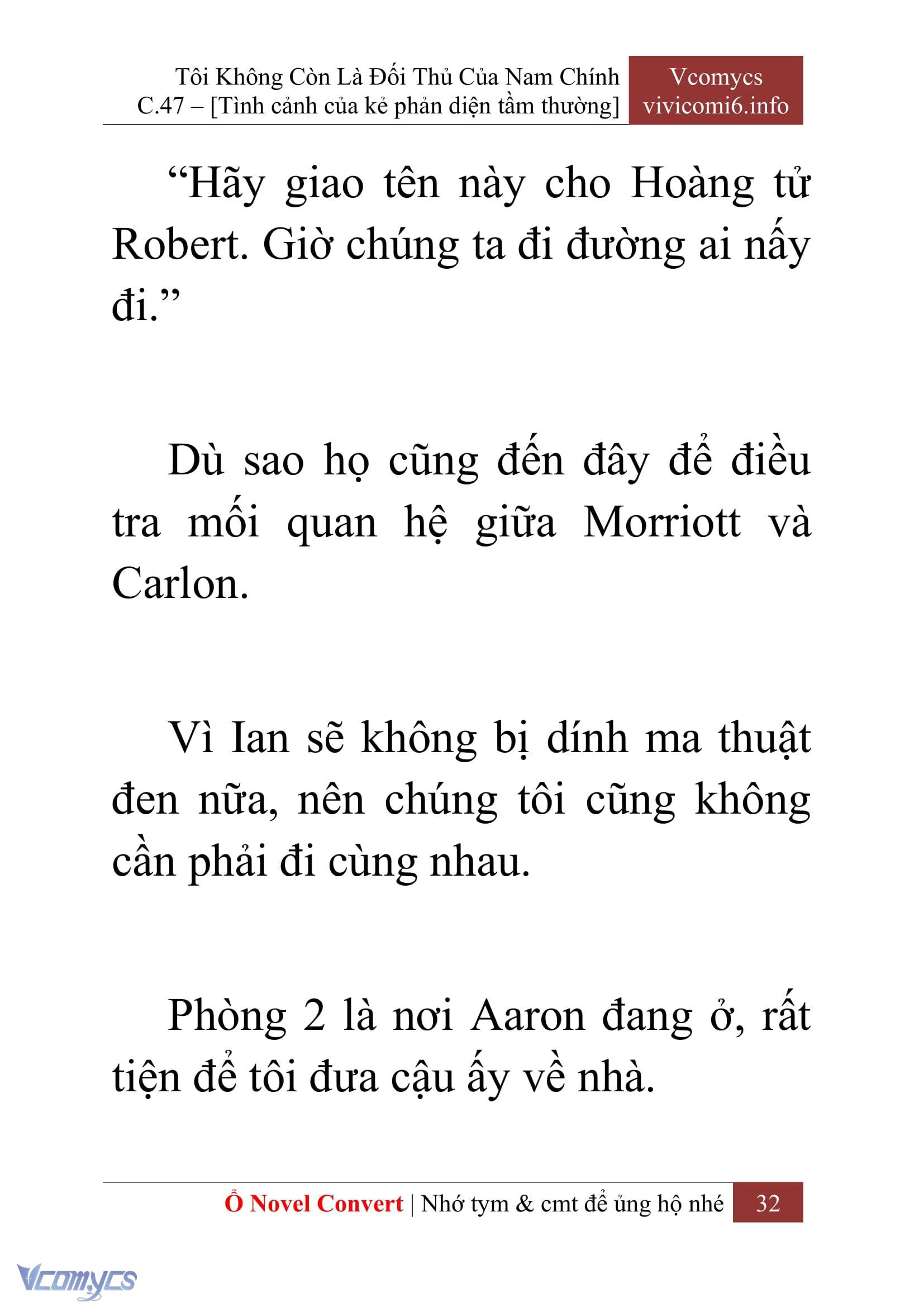 [Novel] Tôi Không Còn Là Đối Thủ Của Nam Chính Chapter  47 - 34