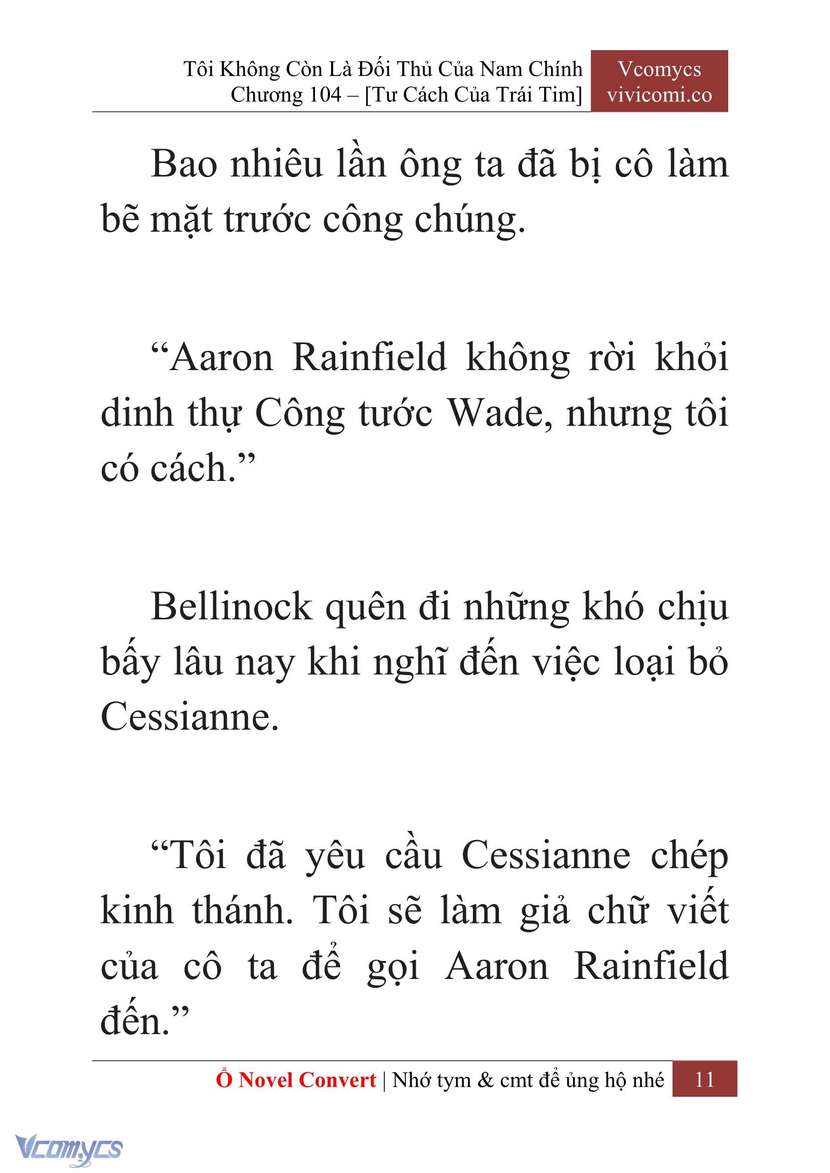 [Novel] Tôi Không Còn Là Đối Thủ Của Nam Chính Chapter  104 - 13