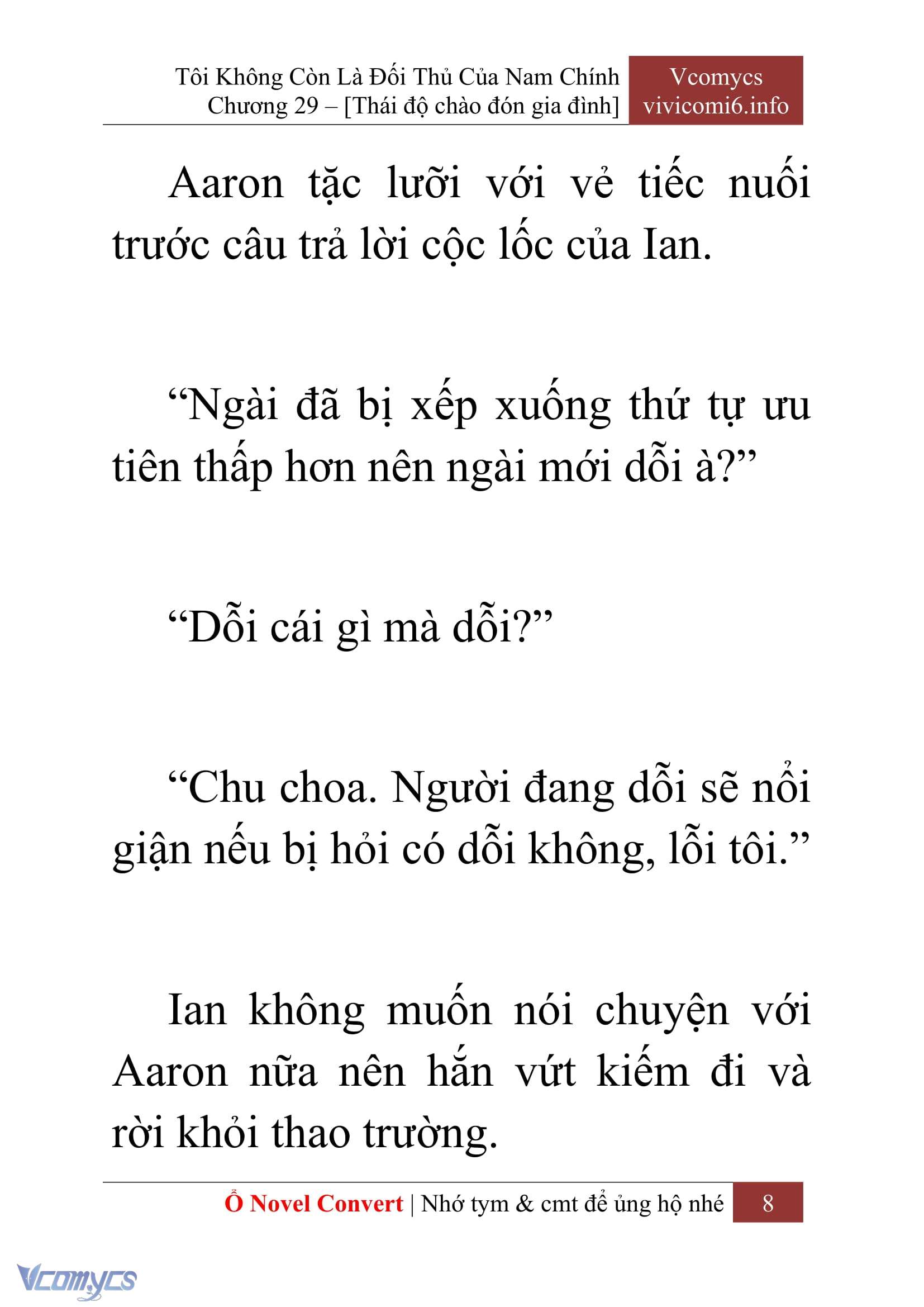 [Novel] Tôi Không Còn Là Đối Thủ Của Nam Chính Chapter  29 - 10